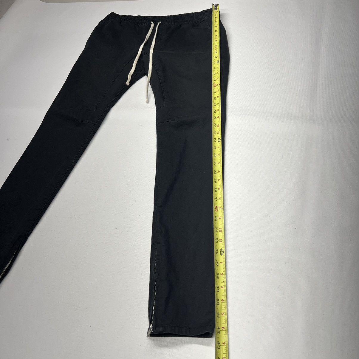 Pacsun Pacsun Pants Black Skinny Stacked Drawstring Ankle Zipper Size US 32 / EU 48 - 14 Thumbnail