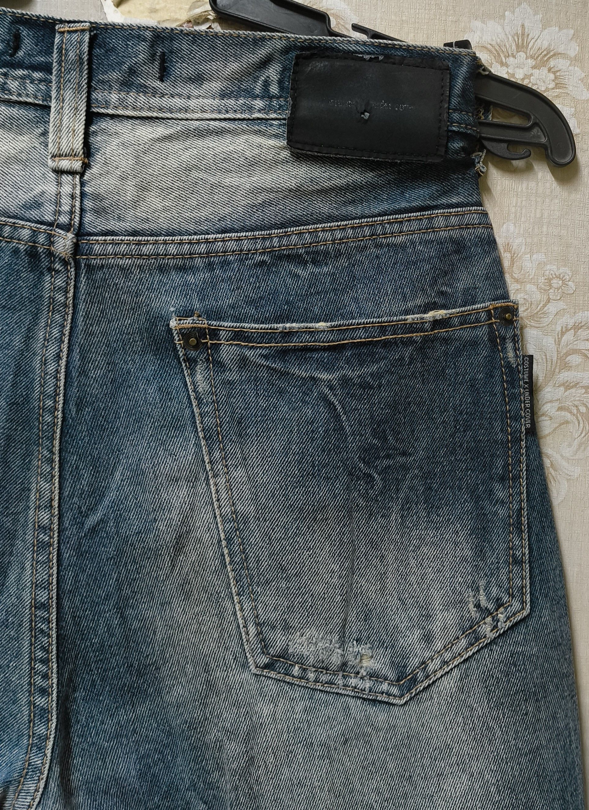 Japanese Brand × Undercover UNDERCOVER X CUSTOM DENIM JUN TAKAHASHI DUMI JEANS Size US 33 - 5 Thumbnail