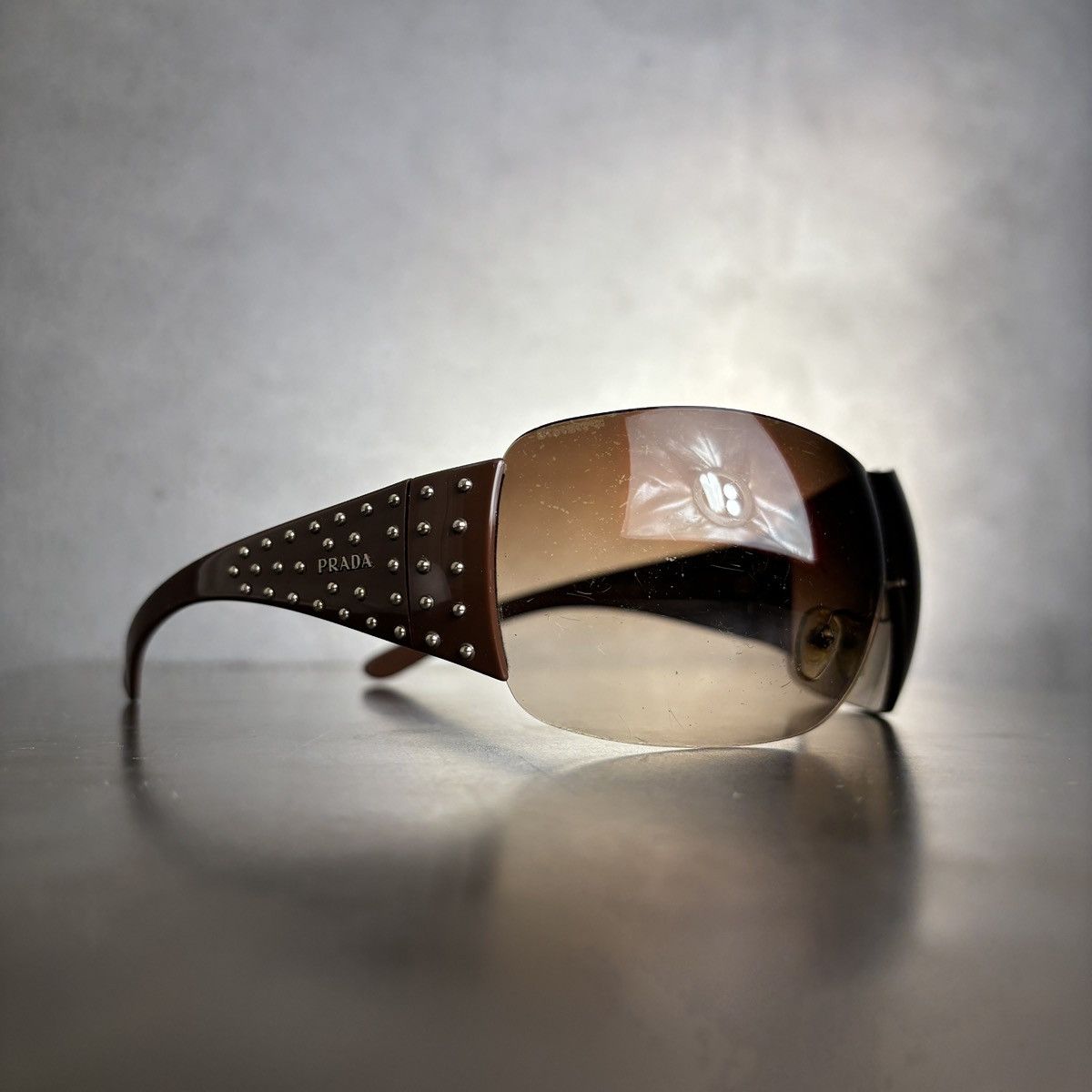 小物 PRADA sunglasses rimless y2k mode Shield 3 Pcs Y2K Rimless Sunglasses Women Men, Y2k Glasses Trendy Shield