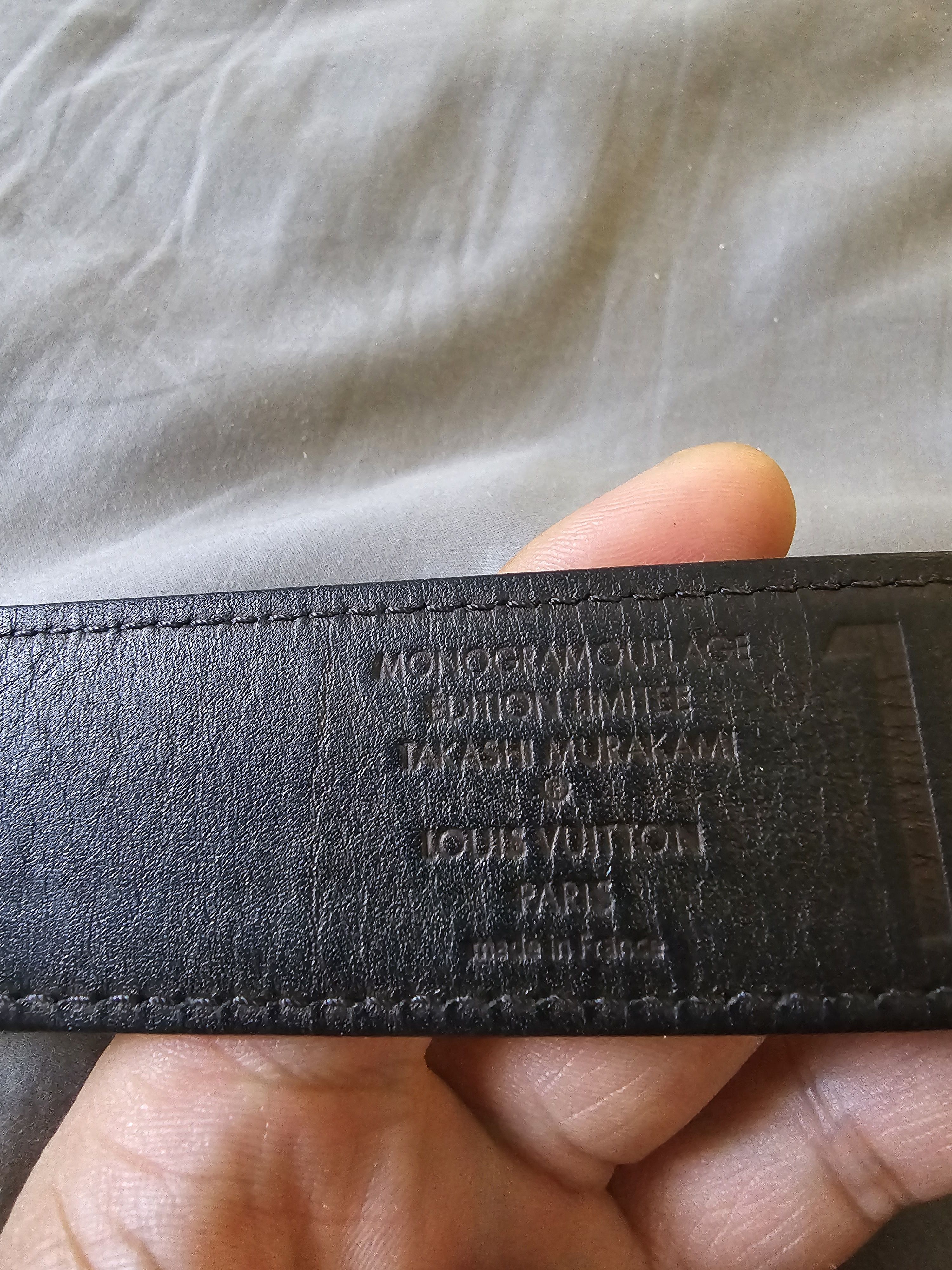 Louis Vuitton × Takashi Murakami Louis Vuitton Takashi Murakami Camouflage belt 100 Size 36 - 9 Thumbnail