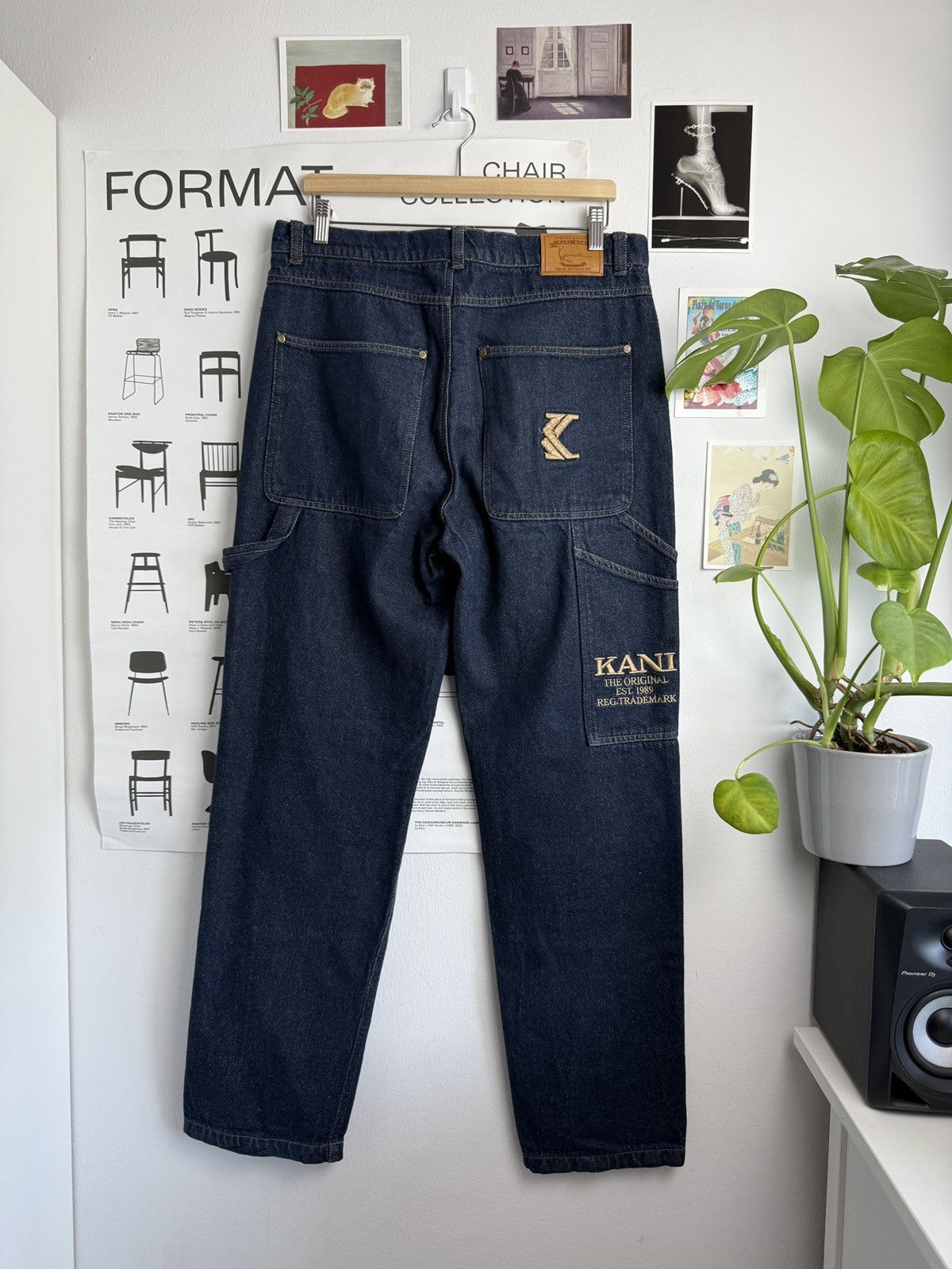 Karl Kani × Vintage Vintage y2k Karl kani baggy denim carpenter pants M skate 90s Size US 34 / EU 50 - 1 Thumbnail