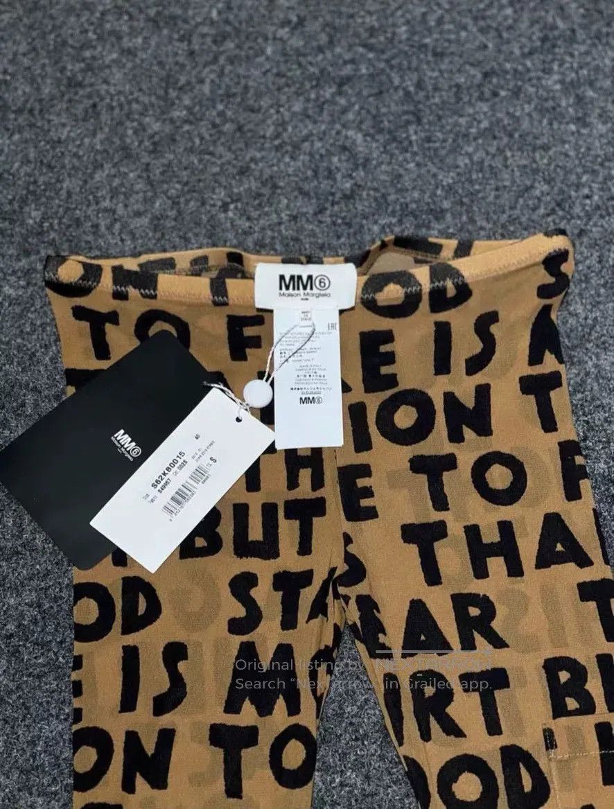 MM6 Maison Margiela MM6 Leopard Print Leggings. Size 24" / US 00 / IT 34 - 3 Thumbnail