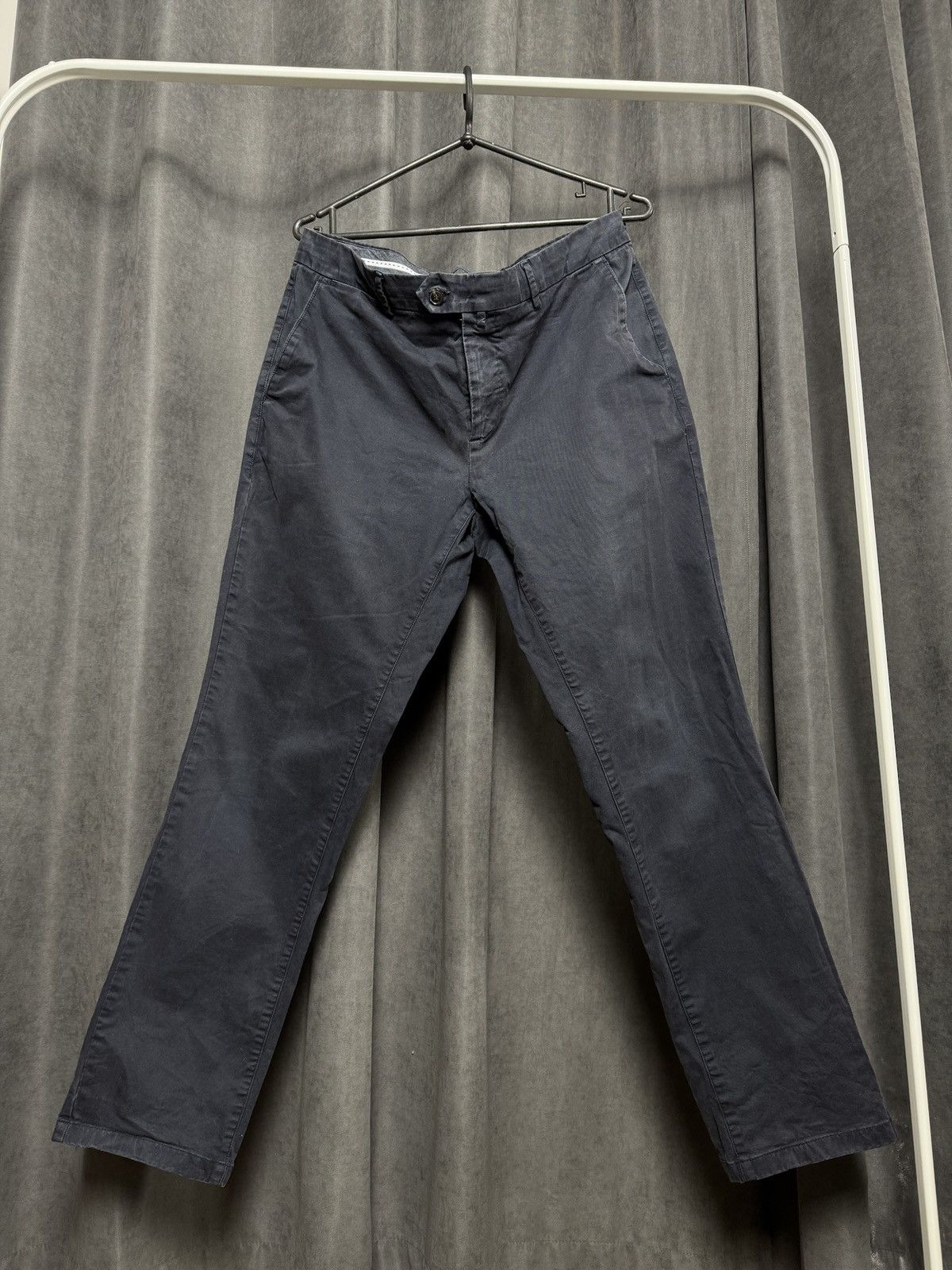 Designer × Suitsupply SUITSUPPLY Navy Chino Pants Chinos Pure Cotton Size 50 Size US 34 / EU 50 - 1 Thumbnail