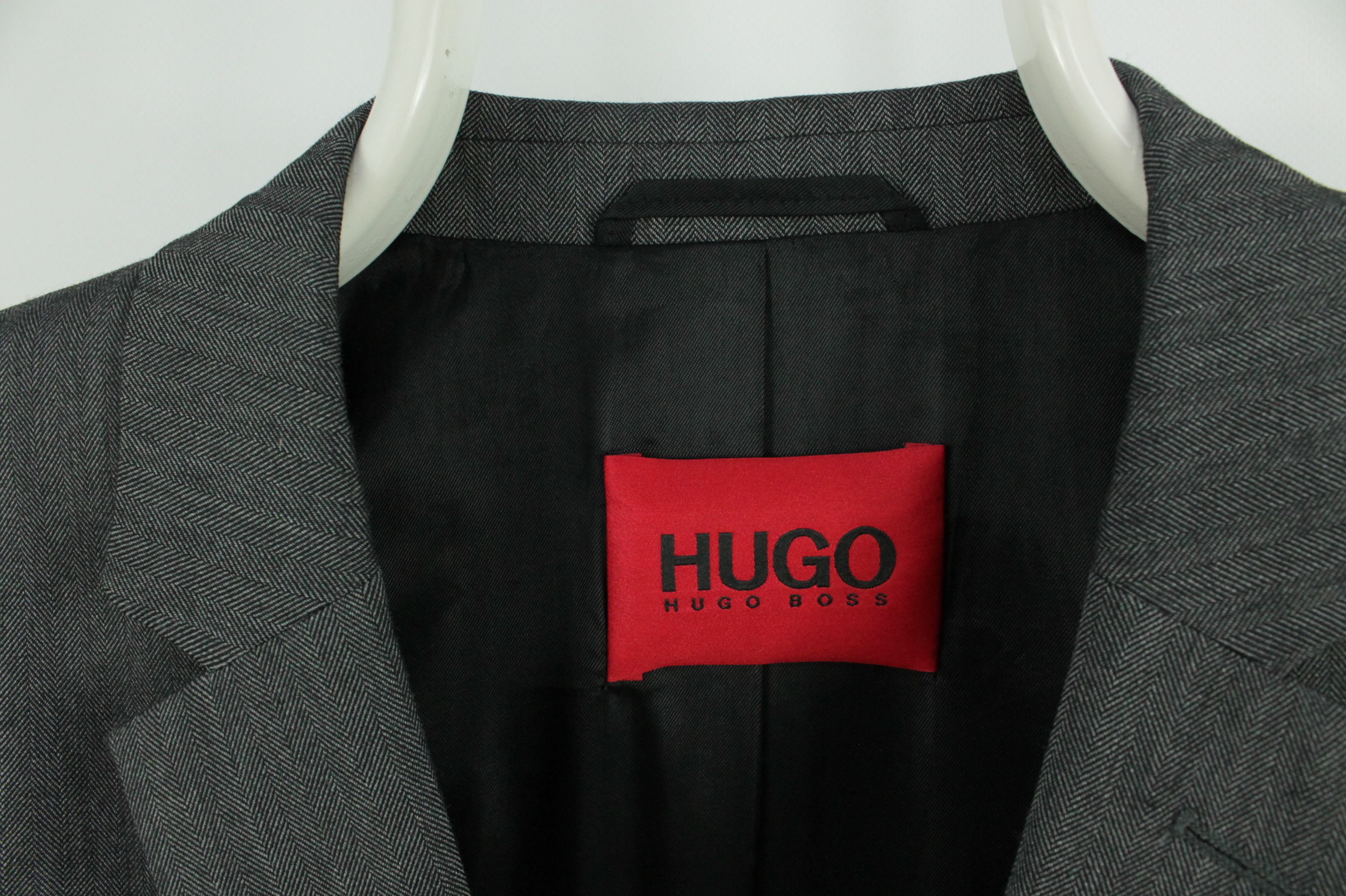 Designer × Hugo Boss Hugo Boss Extra Slim Fit Stretch Gray Wool Blazer Jacket Size US S / EU 44-46 / 1 - 3 Thumbnail