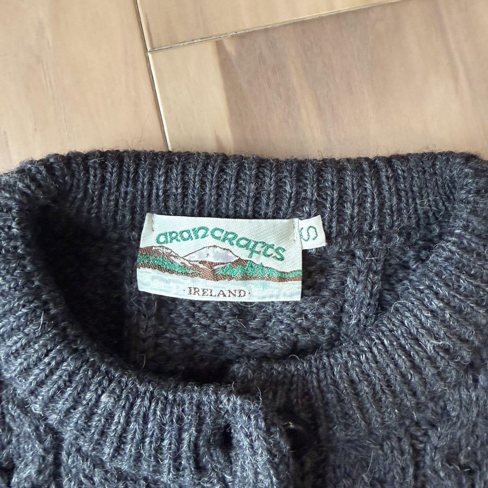 Aran Crafts Aran Crafts Cable Knit Cardigan Gray Wool Ireland Fisherman Size S / US 4 / IT 40 - 8 Thumbnail