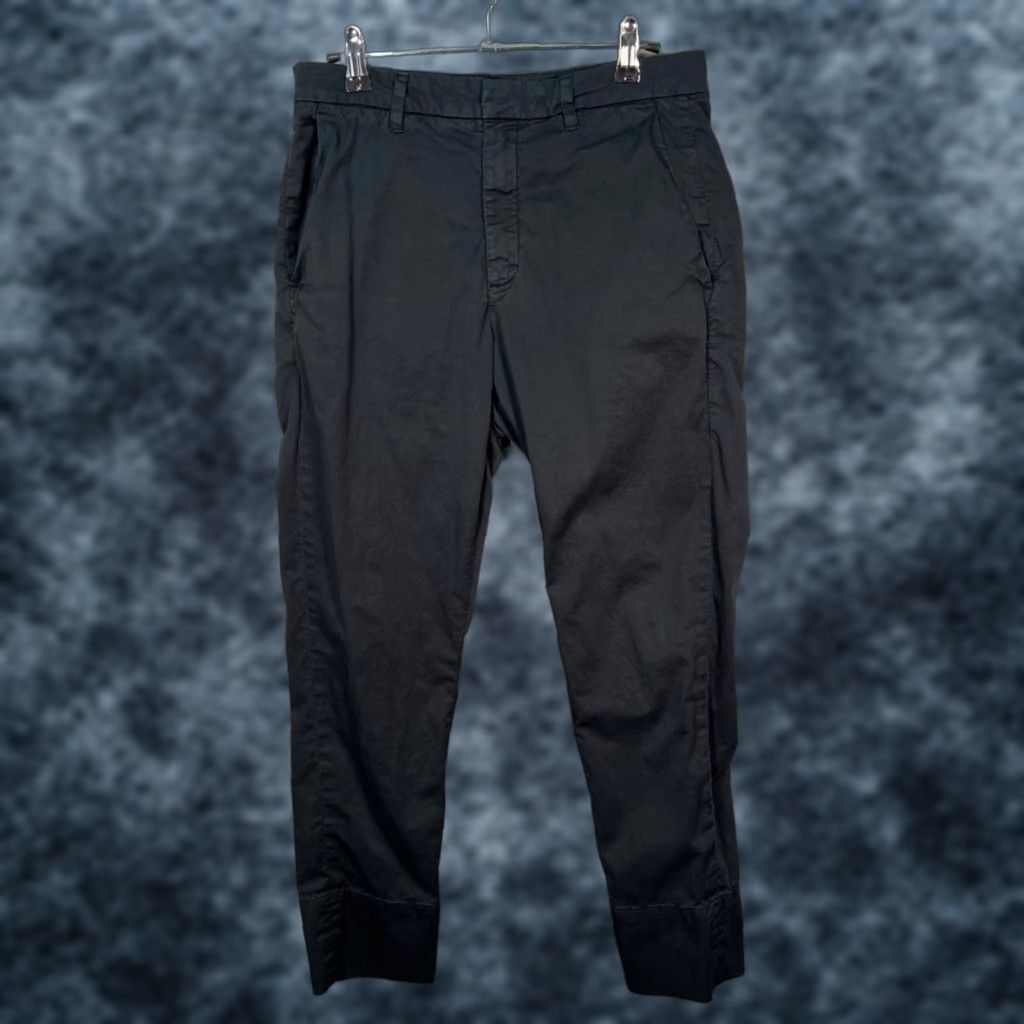 Hope Hope Mens 34 Black News Trouser Pants Slim Fit Cotton Blend Chino Tapered Flat Front Casual Pant Standards Size US 34 / EU 50 - 1 Thumbnail