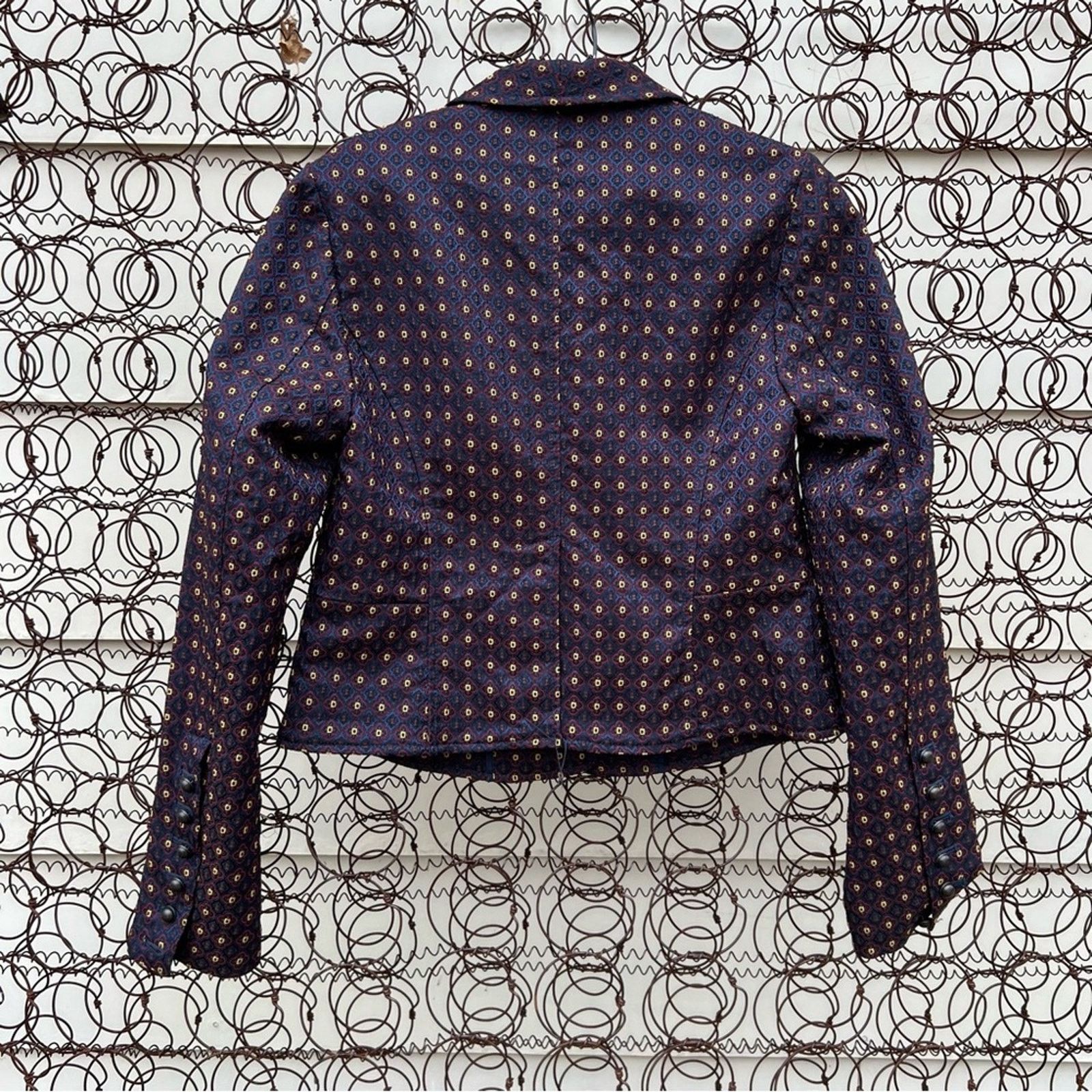 Free People Free People Shrunken Jacquard Jacket Blazer SMALL Size S / US 4 / IT 40 - 4 Thumbnail
