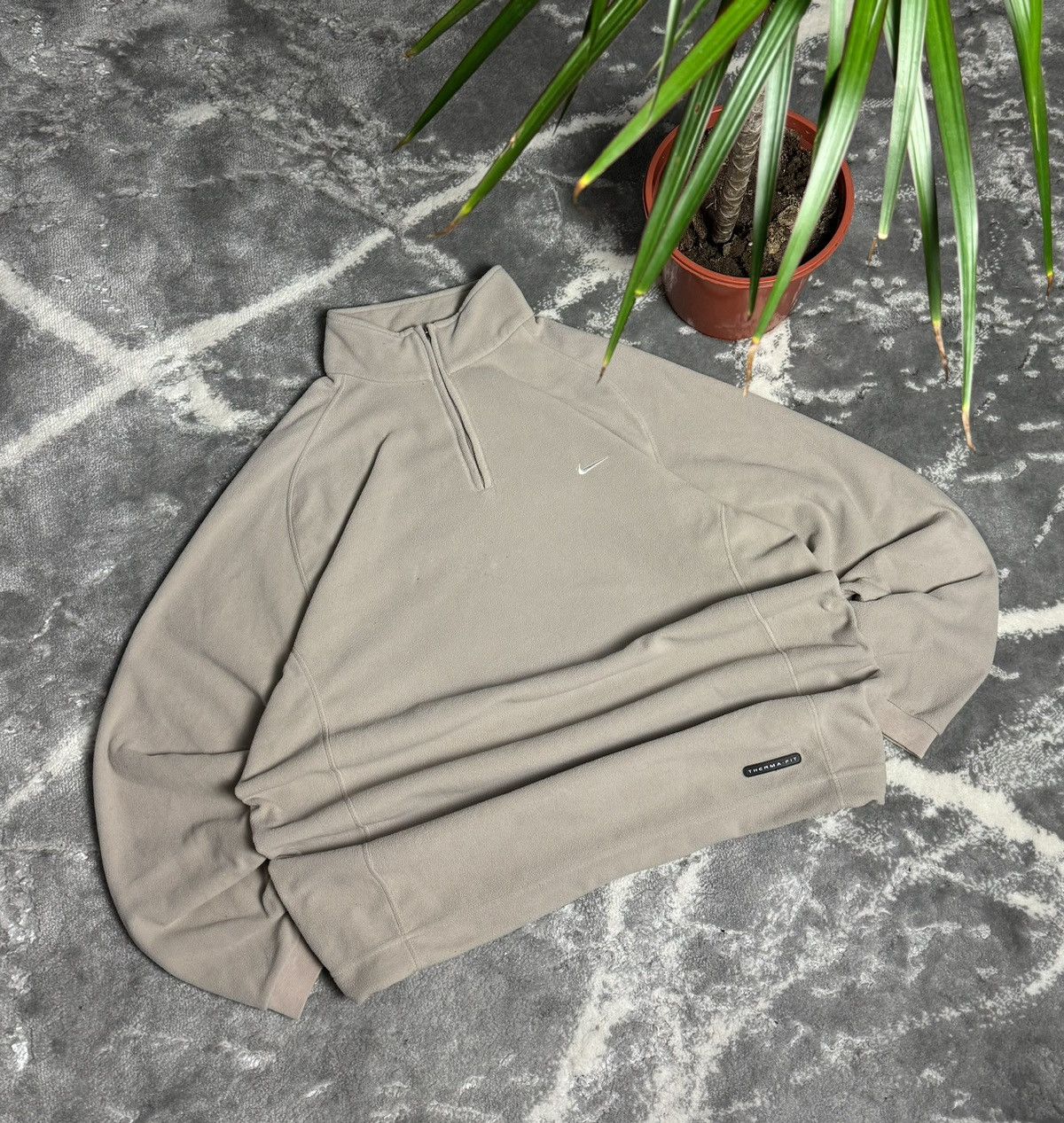 Nike 90s Nike Vintage Fleece Teddy Zip Jacket Mini Swoosh Size US L / EU 52-54 / 3 - 1 Thumbnail