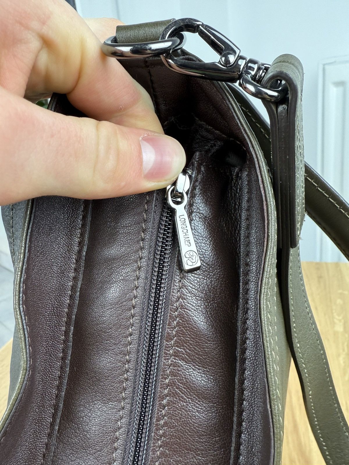 Longchamp Longchamp Shoulder Leather Bag Size ONE SIZE - 9 Thumbnail