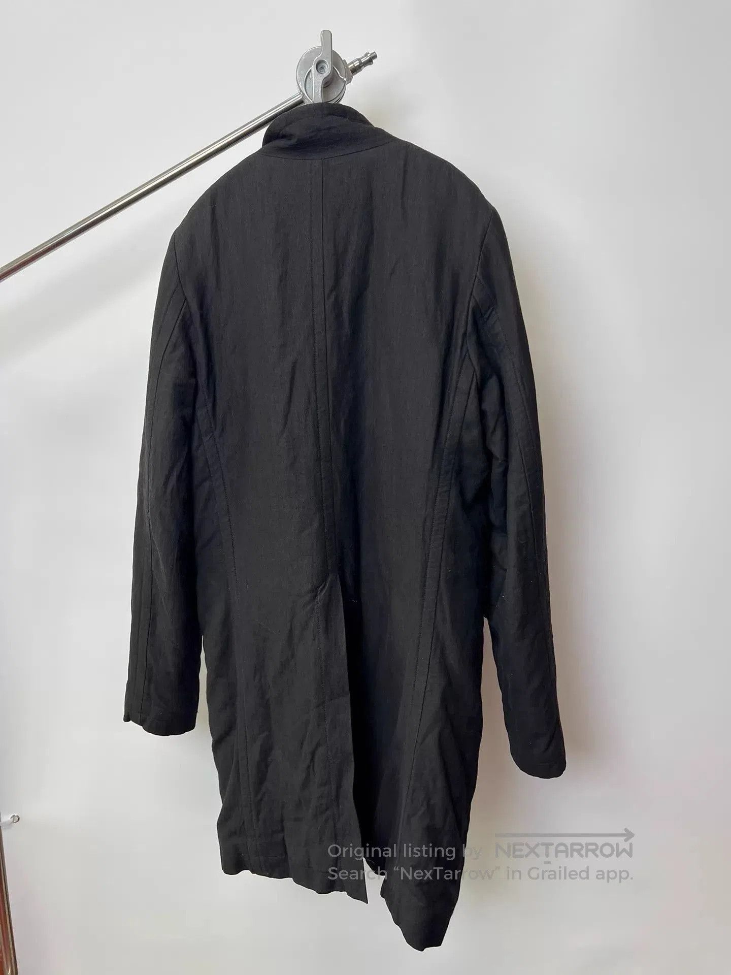 Ann Demeulemeester Black Lightweight Button-Front Jacket Size L. Size US L / EU 52-54 / 3 - 7 Thumbnail