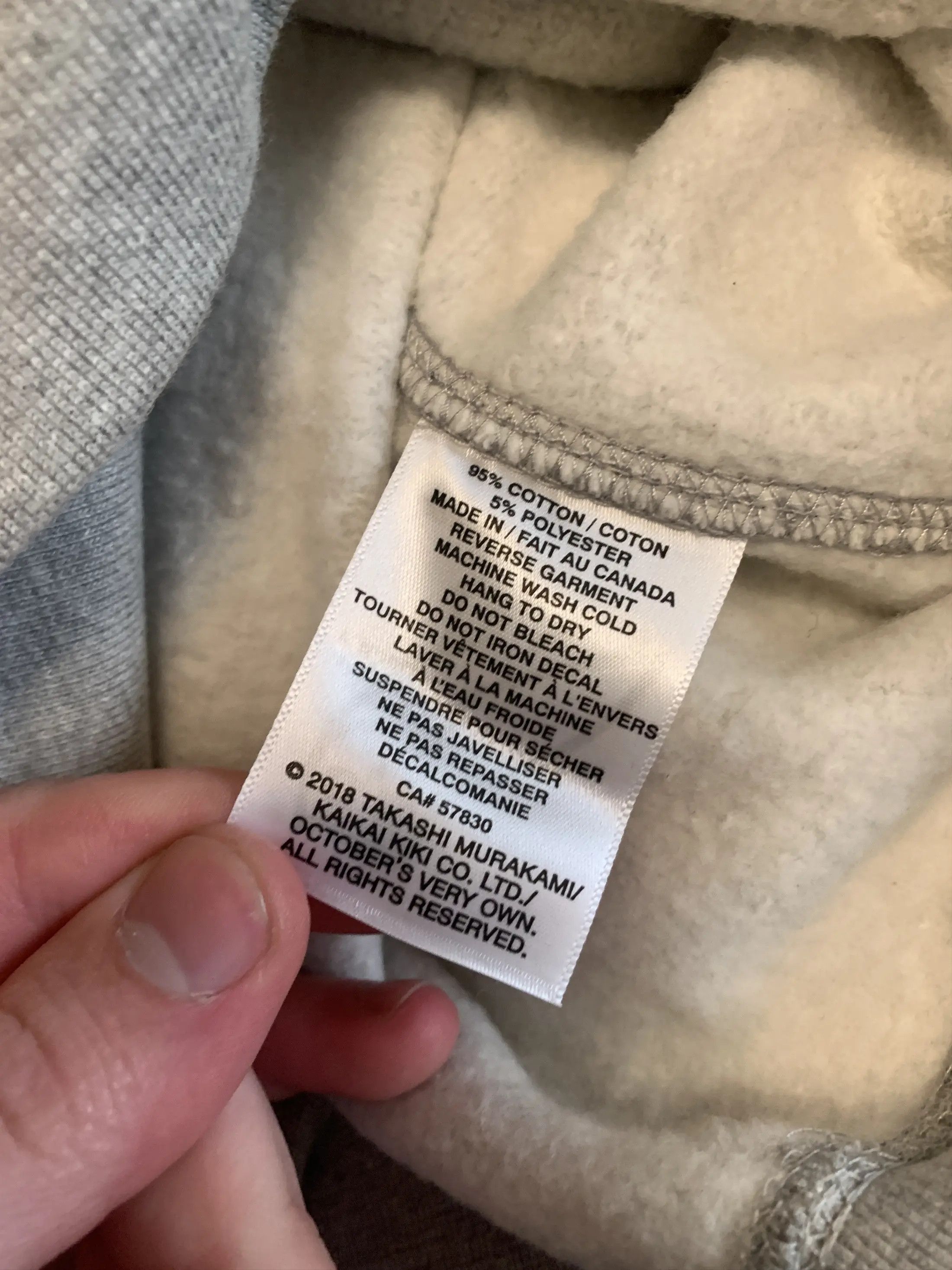 Drake OVO X Murakami Hoodie Grey 2018 OG Flower Owl Size US L / EU 52-54 / 3 - 9 Thumbnail