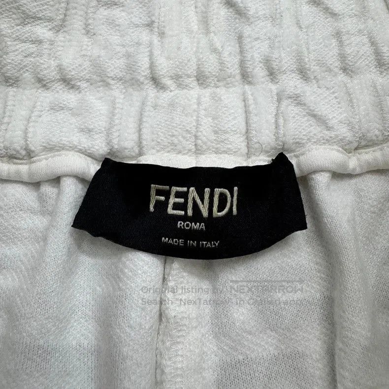 Fendi Fendi Double F Print White Shorts. Size US 30 / EU 46 - 3 Thumbnail