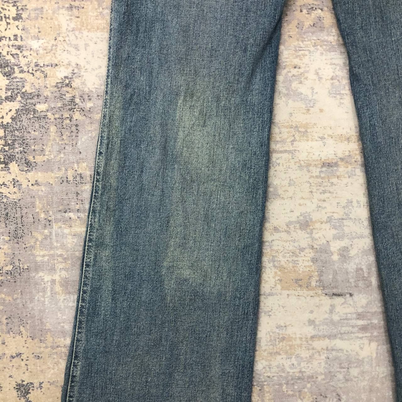 Japanese Brand P809 NEUF CENT NEUF FLARED JEANS Size 29" - 6 Thumbnail