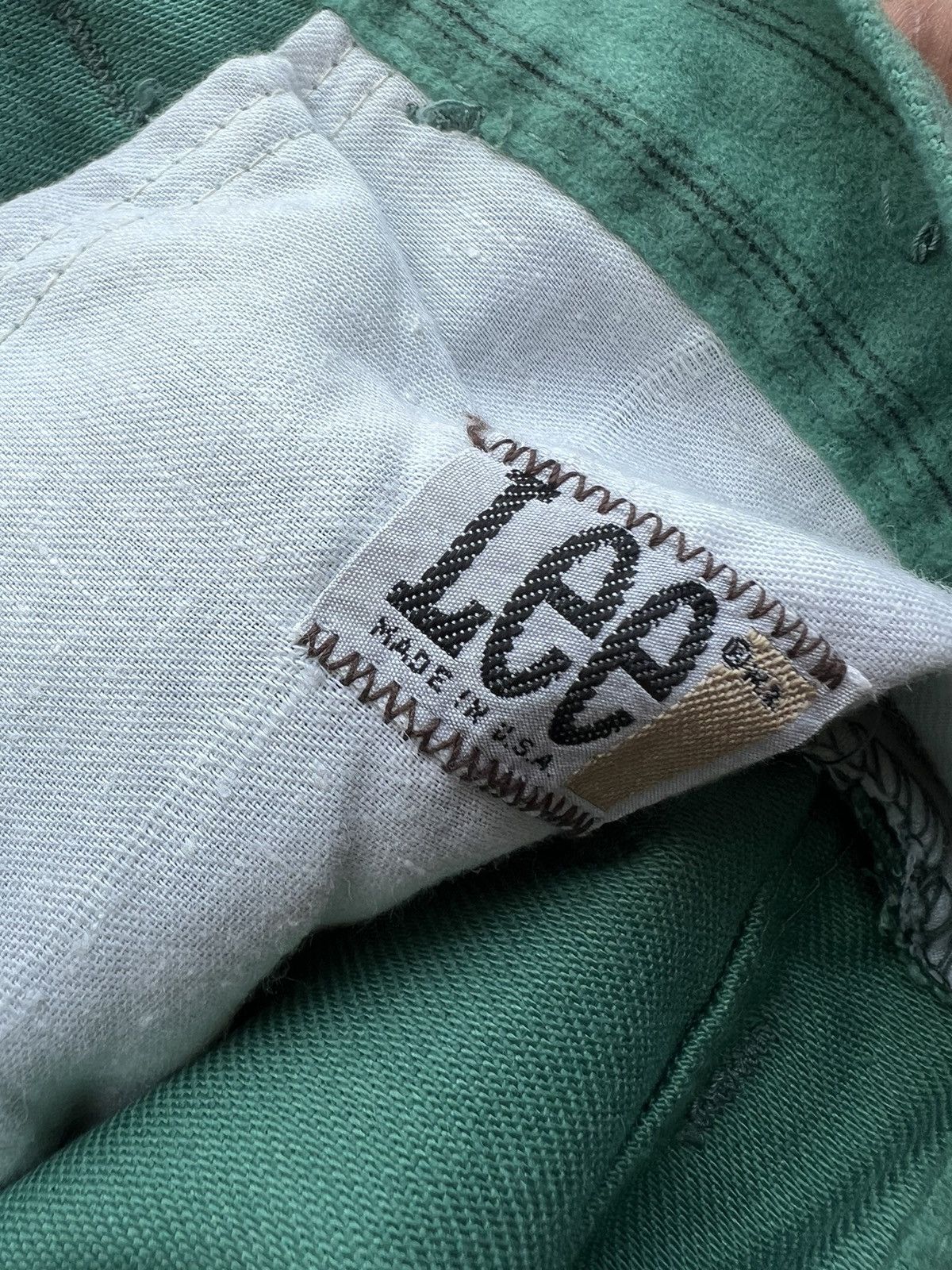 Lee Vintage 70s LEE Usa Suede Cotton Striped Super Flare Pant Size US 27 - 23 Thumbnail