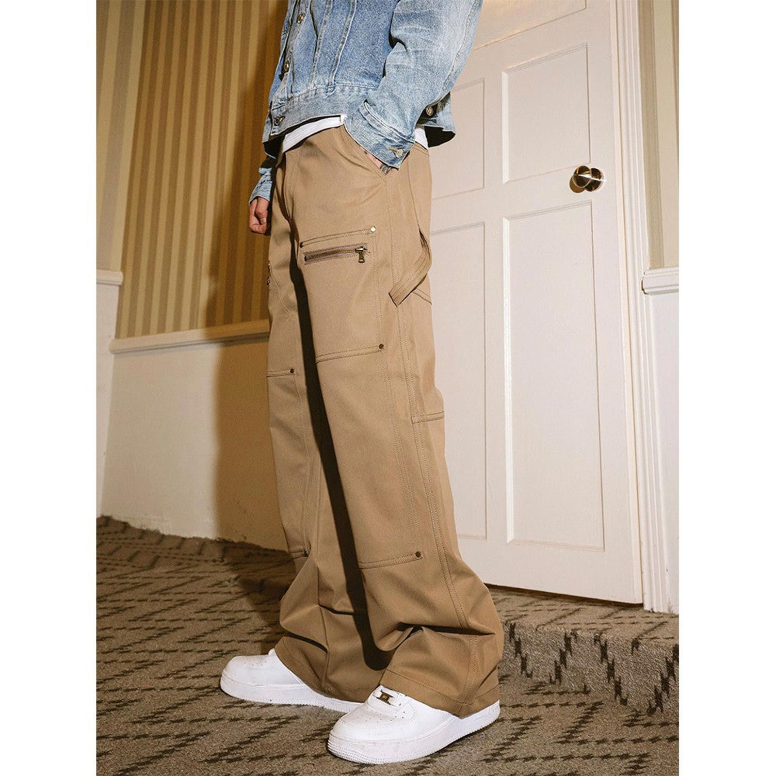 Vintage Loose Straight Stacked Carpenter Pants Size US 30 / EU 46 - 2 Thumbnail