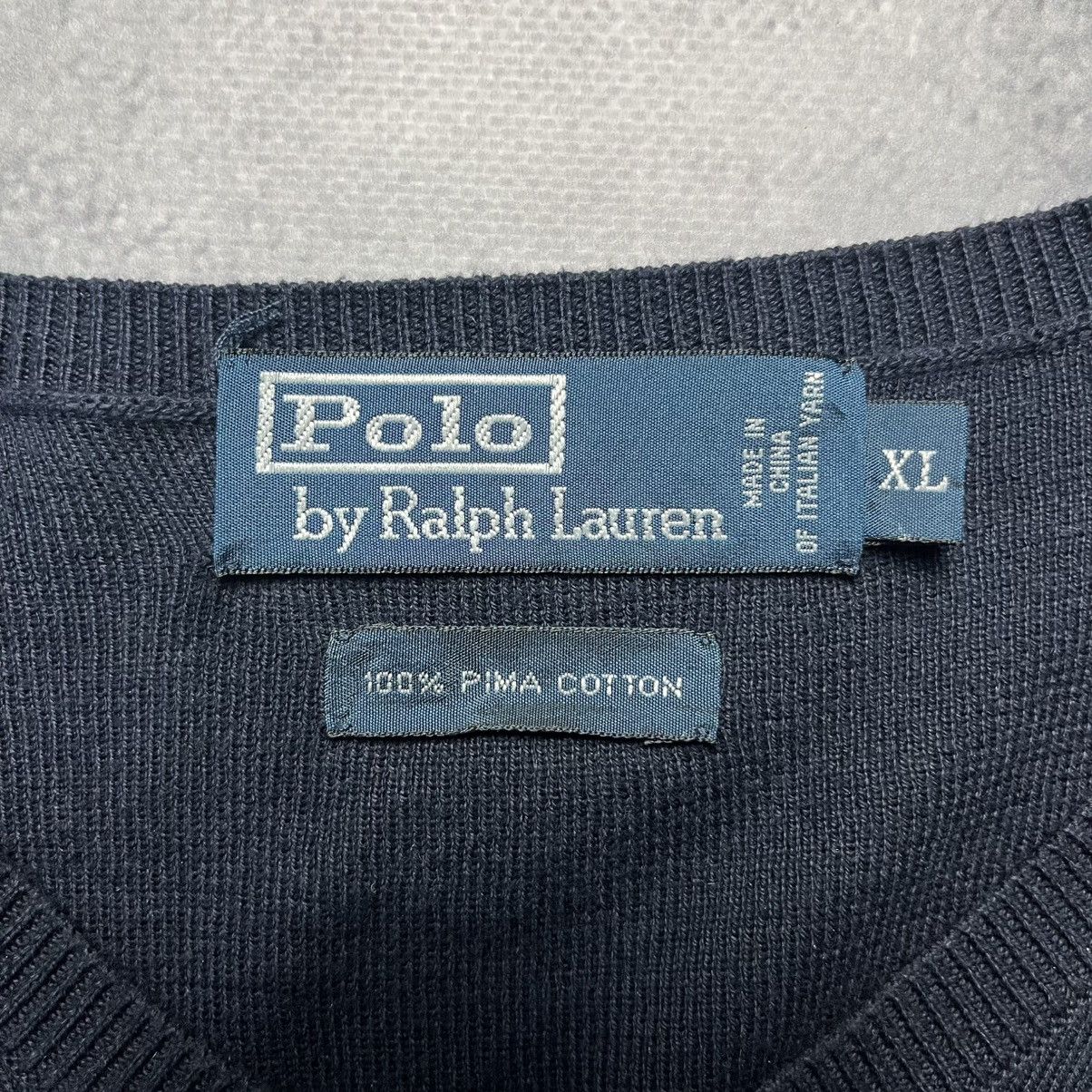 Polo Ralph Lauren Vintage Polo Ralph Lauren Blue Sweater Vest Streetwear Y2K Size US XL / EU 56 / 4 - 5 Thumbnail