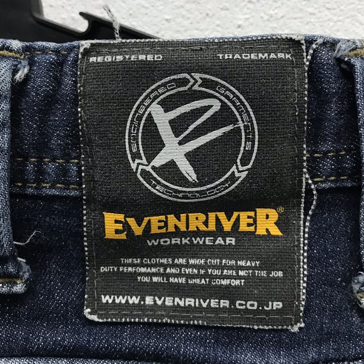 Japanese Brand × Vintage Vintage Even River WORKWEAR Denim Pants Size US 33 - 14 Thumbnail