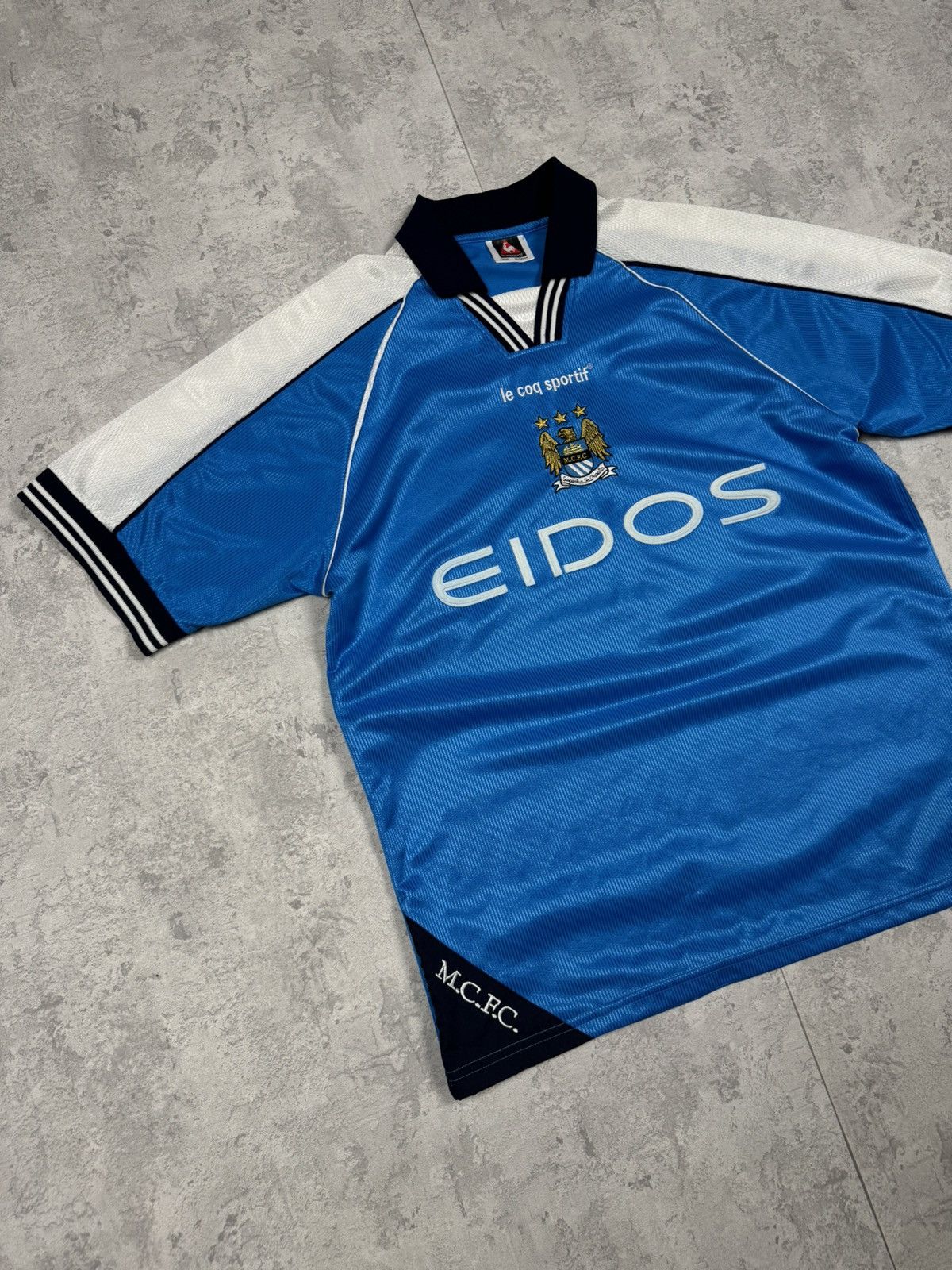 Vintage Vintage 1999-2001 Manchester City Vintage Home Shirt Jersey Size US L / EU 52-54 / 3 - 2 Thumbnail