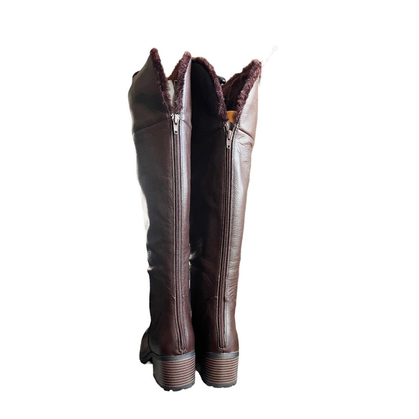 NWT! H by Halston Donna Tall Brown Knee High Boots SZ 8