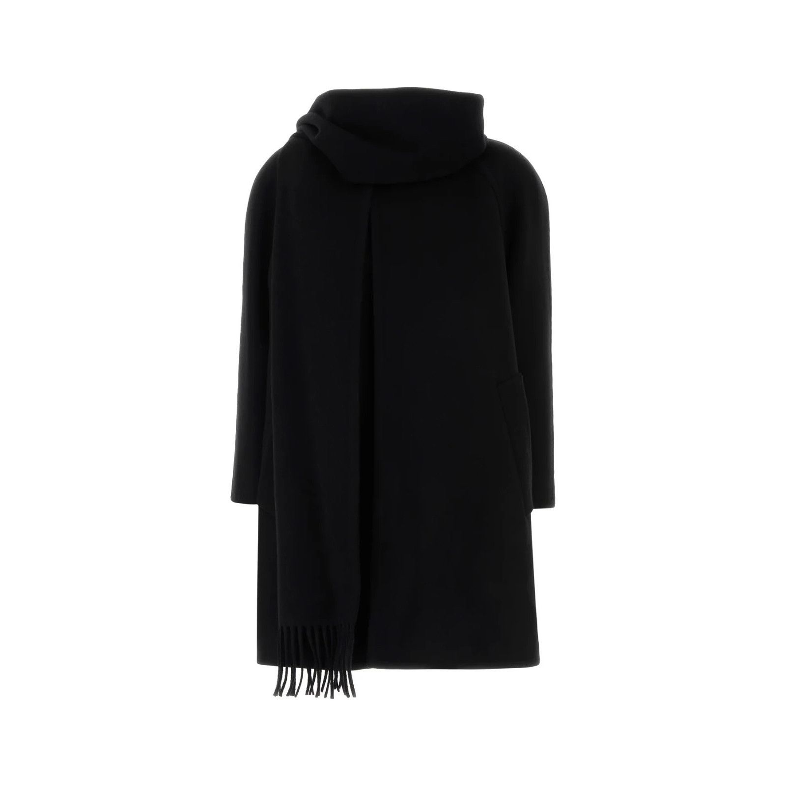BALENCIAGA Black Cashmere Coat New & Authentic (Women's size
