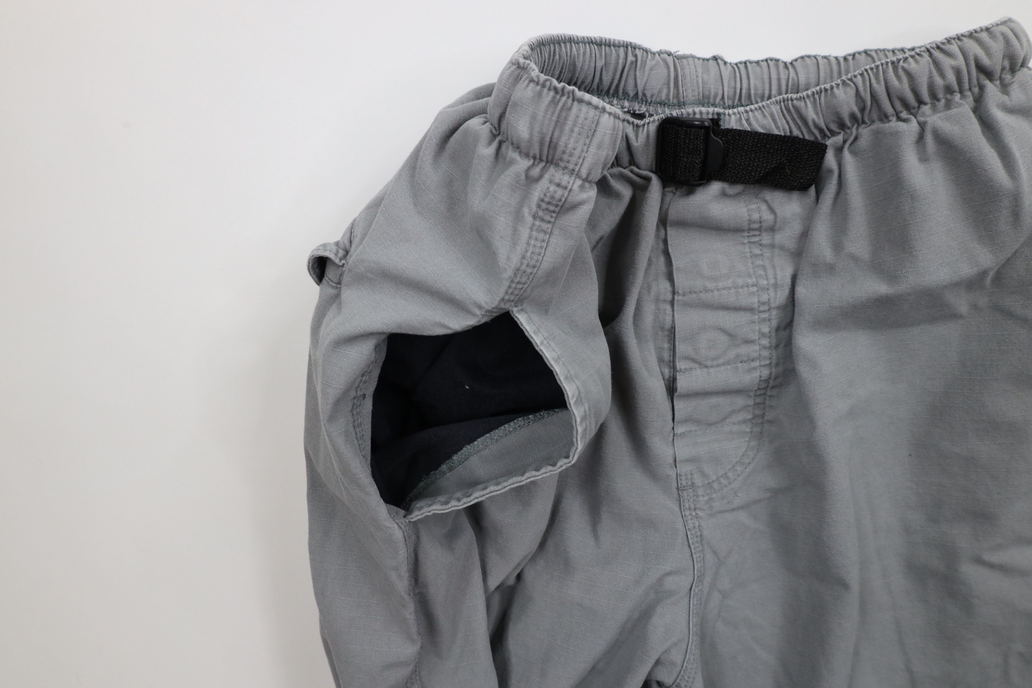 Vintage Vintage 90s Streetwear Double Knee Belted Pants Gray USA Size US 34 / EU 50 - 8 Thumbnail