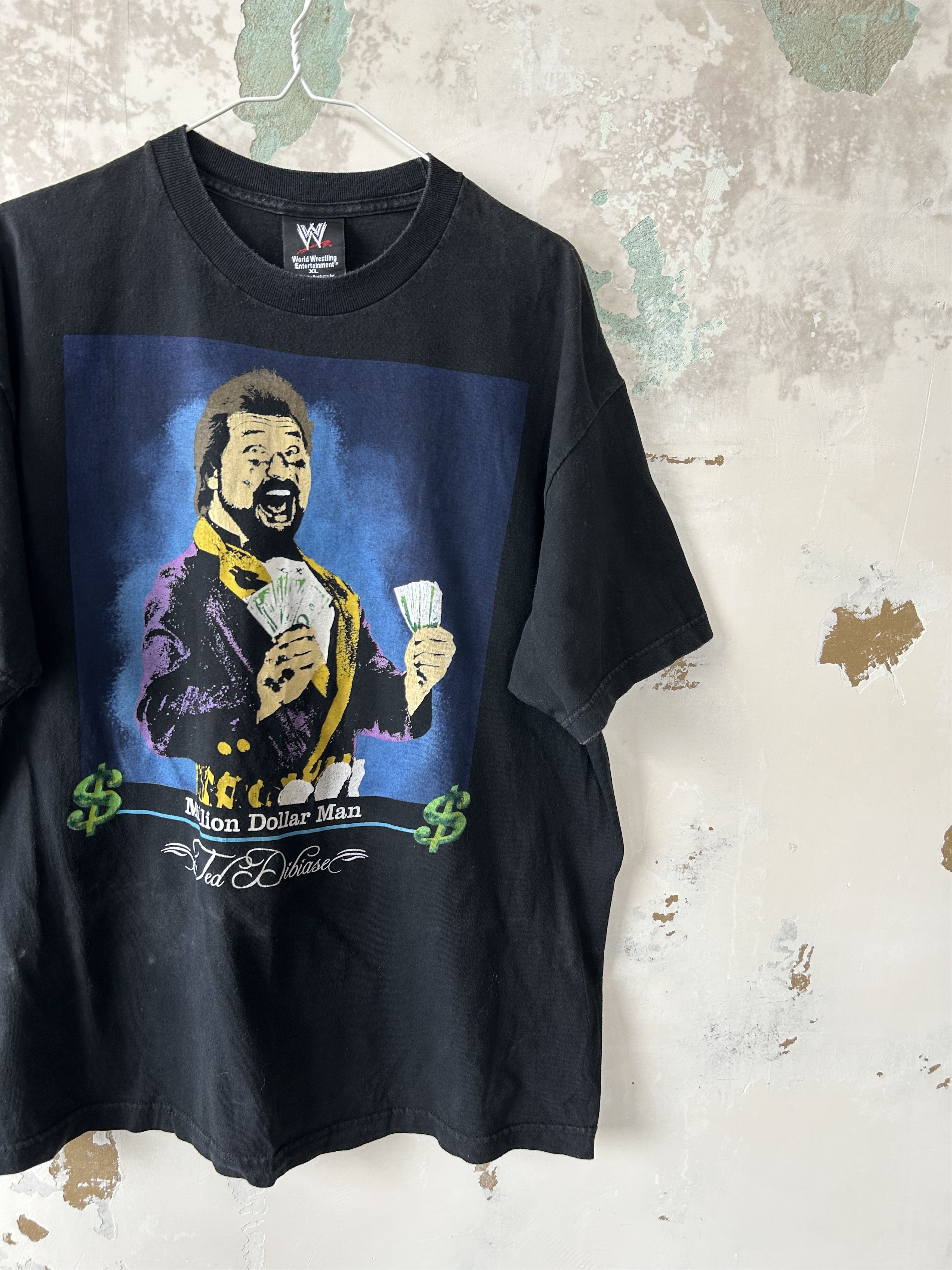 Vintage Vintage WWE Ted Dibiase Million Dollar Man T-shirt Size US XL / EU 56 / 4 - 2 Thumbnail