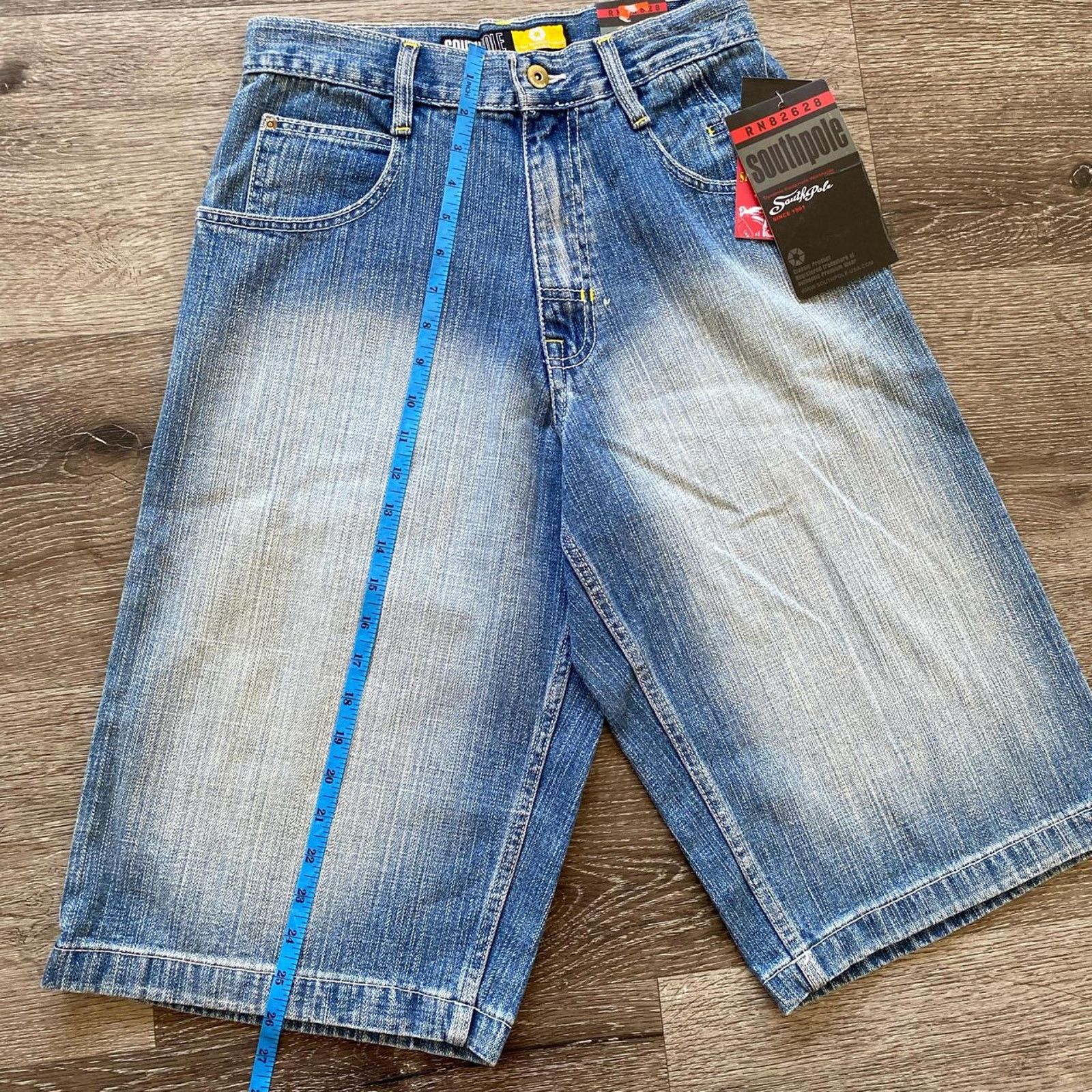 Southpole × Vintage Vintage 00s Deadstock Embroidered SouthPole Jorts Size US 34 / EU 50 - 7 Thumbnail
