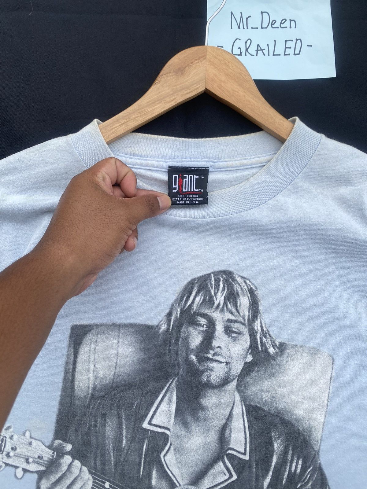 Band Tees Rare Vintage Kurt Cobain 1998 “The End of the Music” Tshirt Size US L / EU 52-54 / 3 - 12 Thumbnail