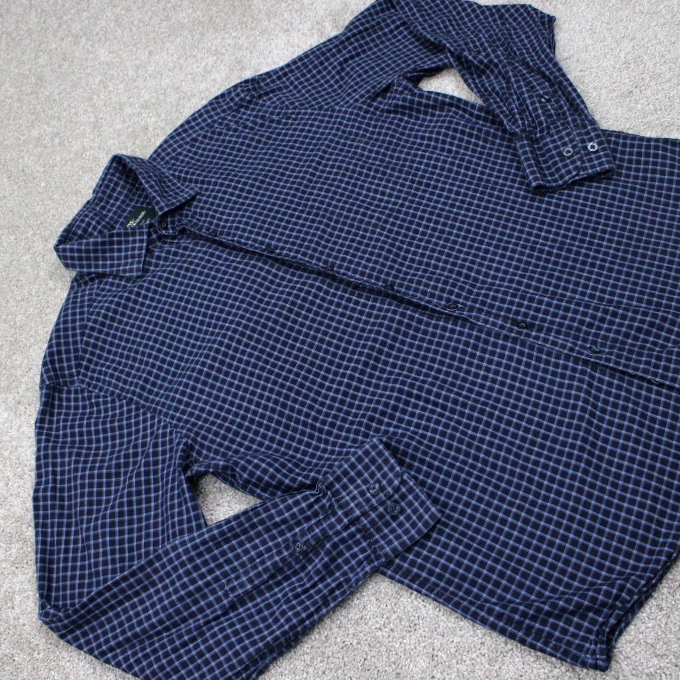 Rodd & Gunn Rodd & Gunn Shirt Mens XL Blue Leggiuno Cotton L/S Button-Up Check Knit? (rephrase) Size US XL / EU 56 / 4 - 6 Thumbnail