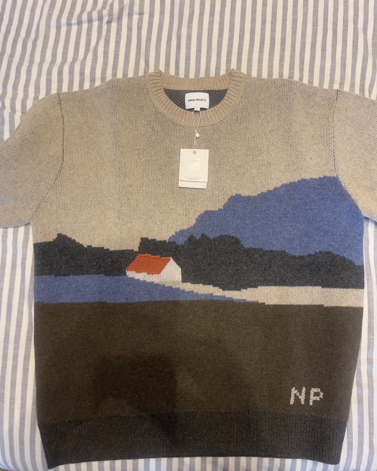 Norse Projects NORSE PROJECTS RUNE LANDSCAPE SWEATER Size US L / EU 52-54 / 3 - 1 Thumbnail