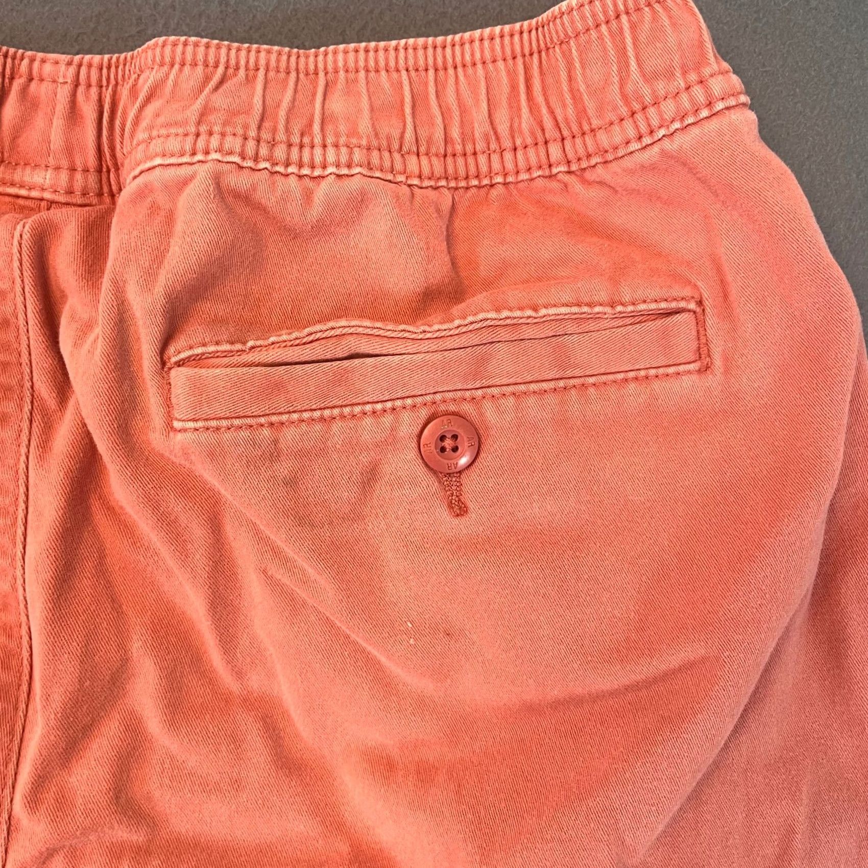 Vintage American Rag Cie Mens Lg Bermuda Shorts 30W 6" Pink Button Pockets Travel Casual Cotton Flat Front Mid Rise Summer Spring Mens Size US 33 - 8 Thumbnail