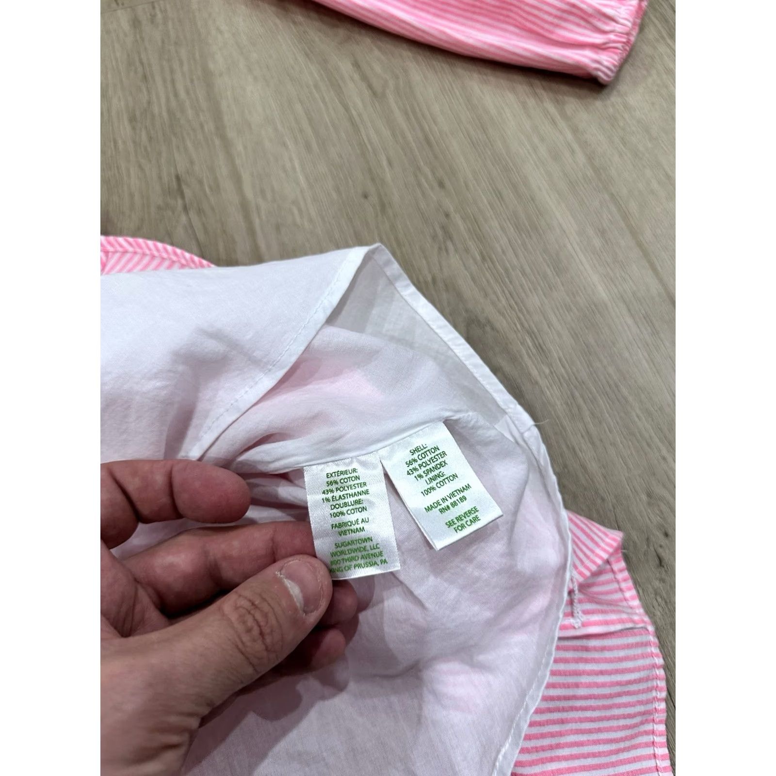 Lilly Pulitzer Lilly Pulitzer 16 Carla Striped Dress In Roxie Pink Harbor Stripe Puffy Sleeves Dress Women 16 Pink Striped Short Babies? Size XXL / US 16-18 / IT 52-54 - 5 Thumbnail
