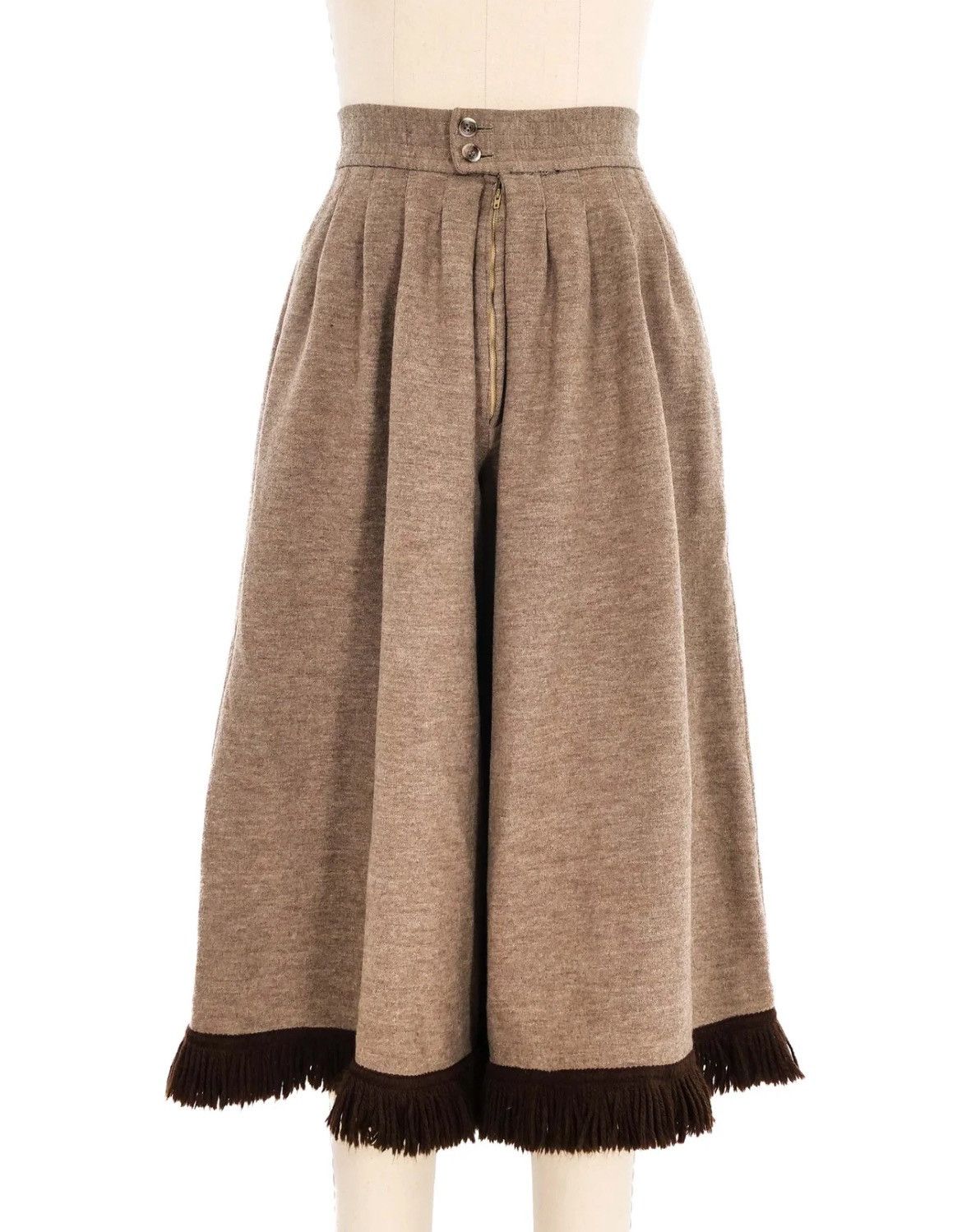Saint Laurent Paris SAINT LAURENT WOOL CULOTTES Size 36" / US 14 / IT 50 - 19 Thumbnail