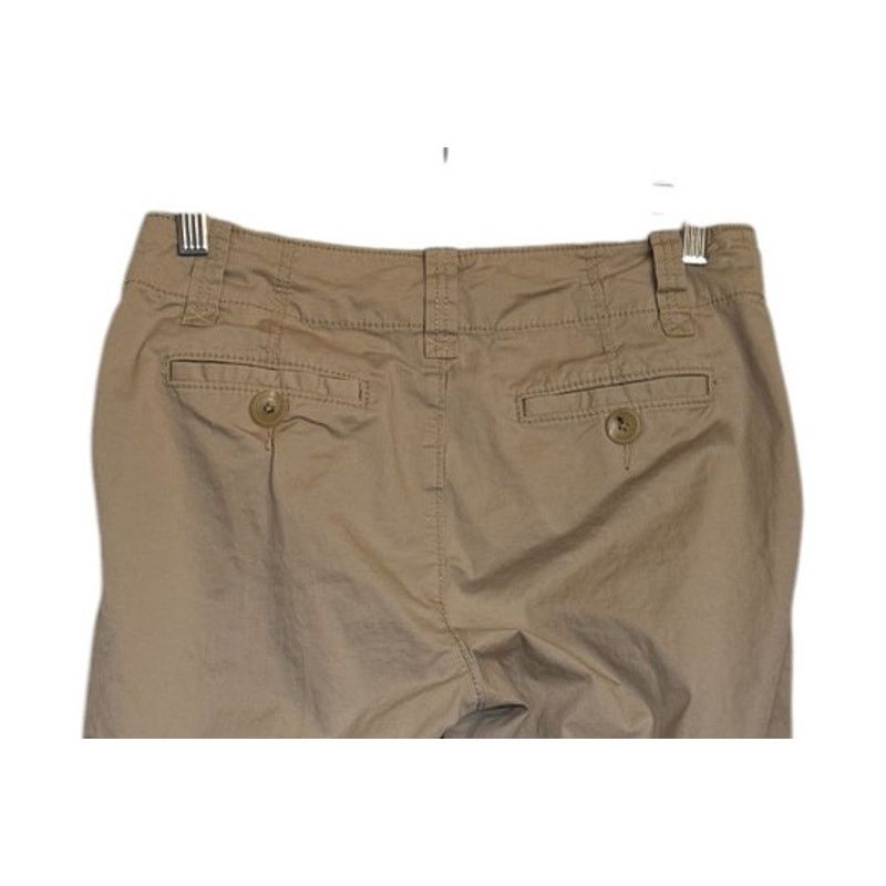 Banana Republic Banana Capris Women 4 Beige Martin Wide Leg Stretch Summer Size 27" / US 4 / IT 40 - 5 Thumbnail