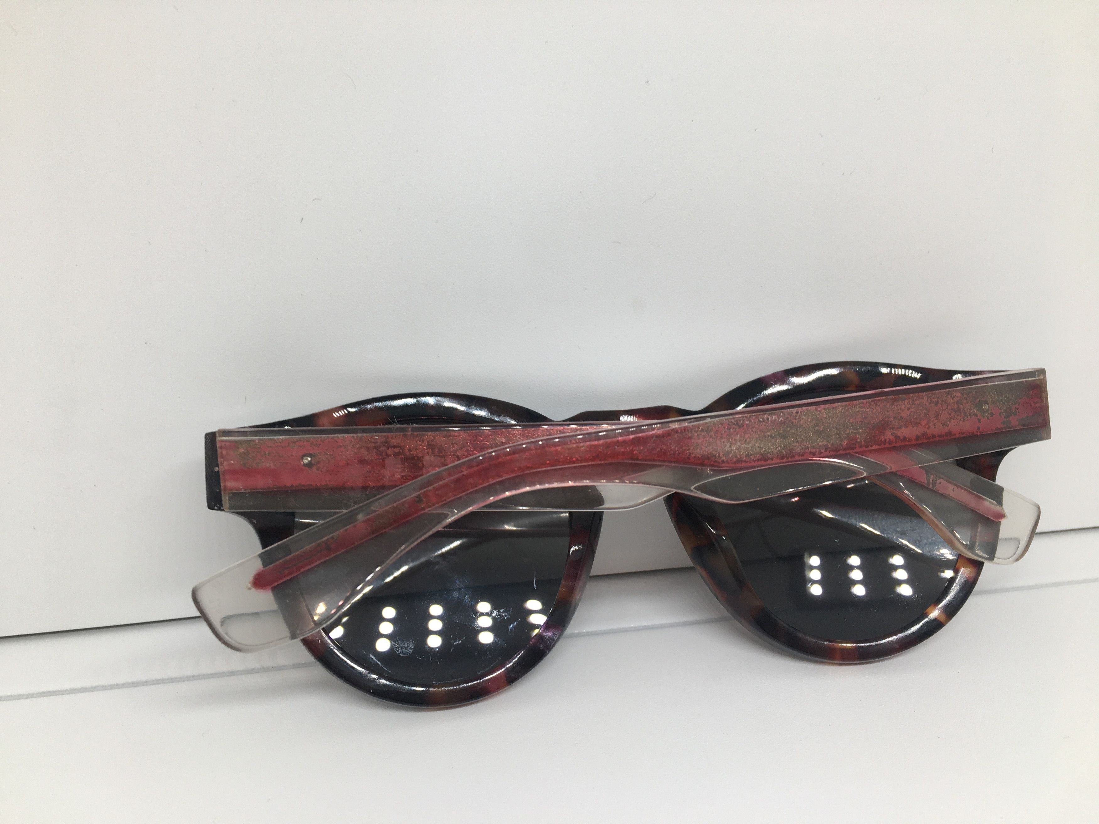 Vintage Vintage Tortoise Acetate Keyhole Sunglasses Frame Size ONE SIZE - 9 Thumbnail