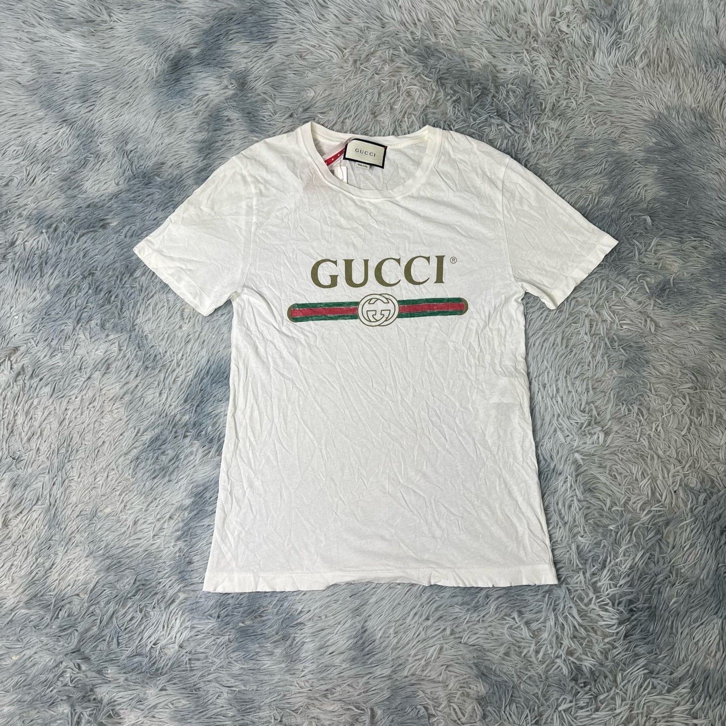 Gucci Gucci Distressed Short-Sleeve T-Shirt Size US S / EU 44-46 / 1 - 1 Thumbnail