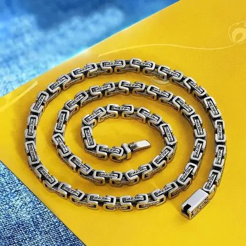 Other Dragon Pattern Square Chain Necklace Size ONE SIZE - 4 Thumbnail