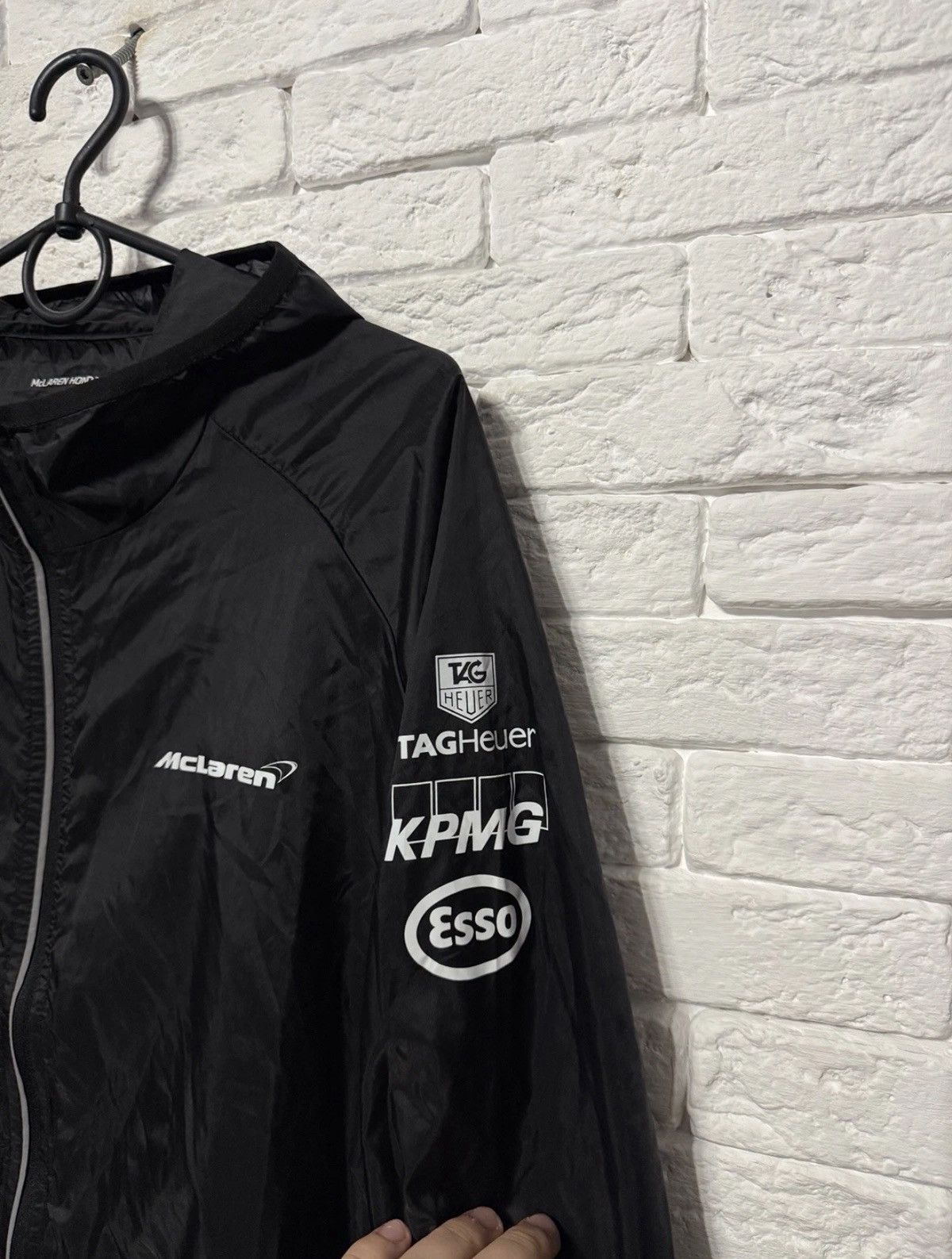 Malcolm McLaren McLaren Honda Team Ultra Light Jacket Wind Rain Coat Hooded Size US XL / EU 56 / 4 - 3 Thumbnail