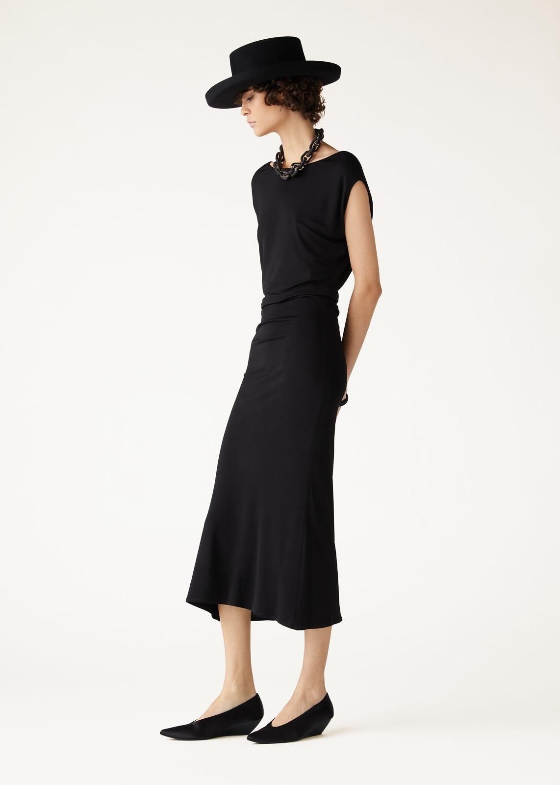 Loro Piana o1srvl11e0825 FAO2405 Eva Long Dress in Black Size XS / US 0-2 / IT 36-38 - 3 Thumbnail