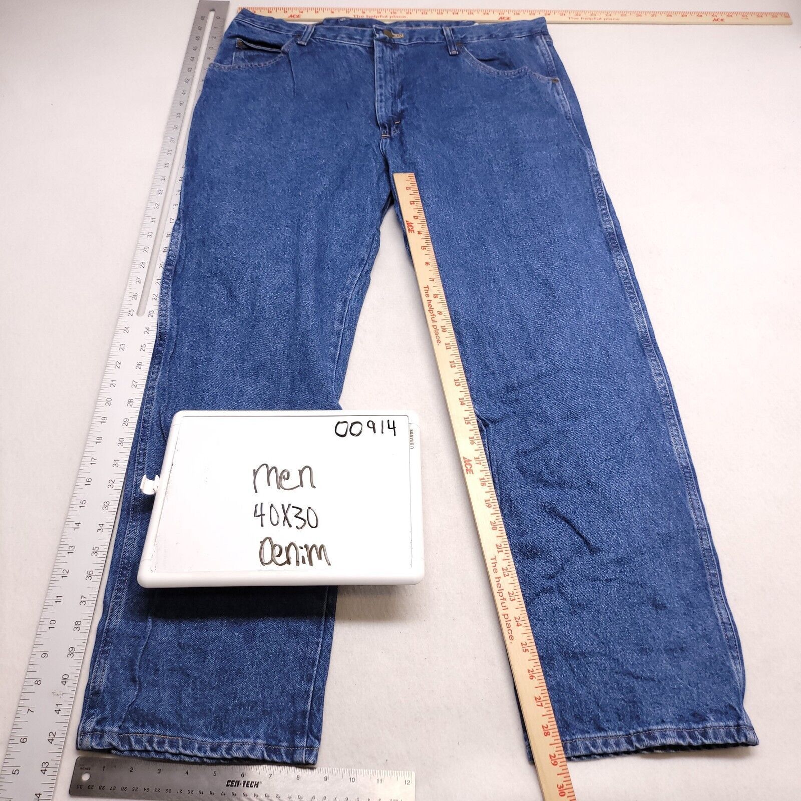 Wrangler Wrangler Casual Button Zip Denim Jeans Mens Size 40x30 Blue Size US 40 / EU 56 - 4 Thumbnail
