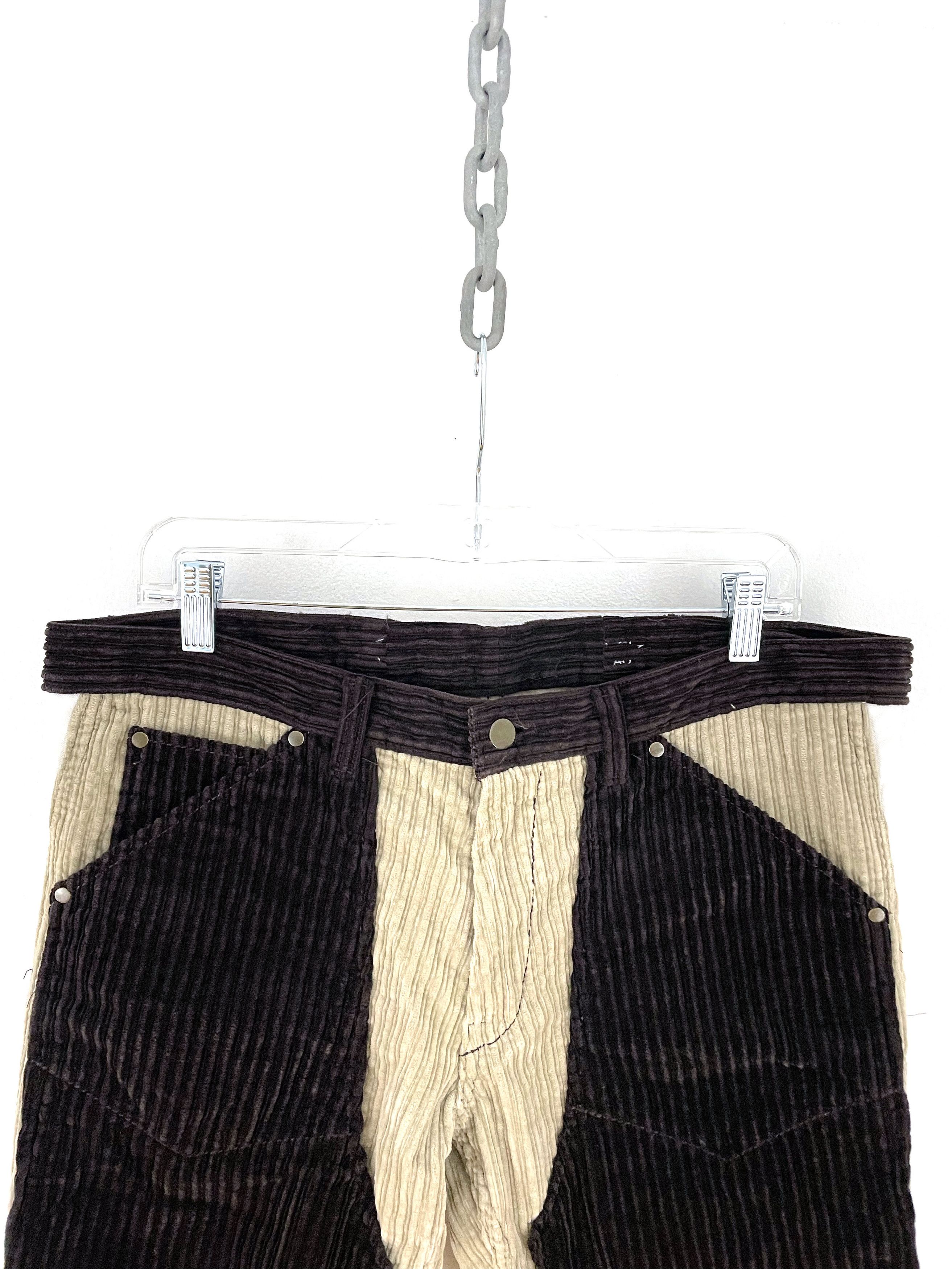 Number (N)ine 2000's Patchwork Corduroy Pants Size US 36 / EU 52 - 3 Thumbnail
