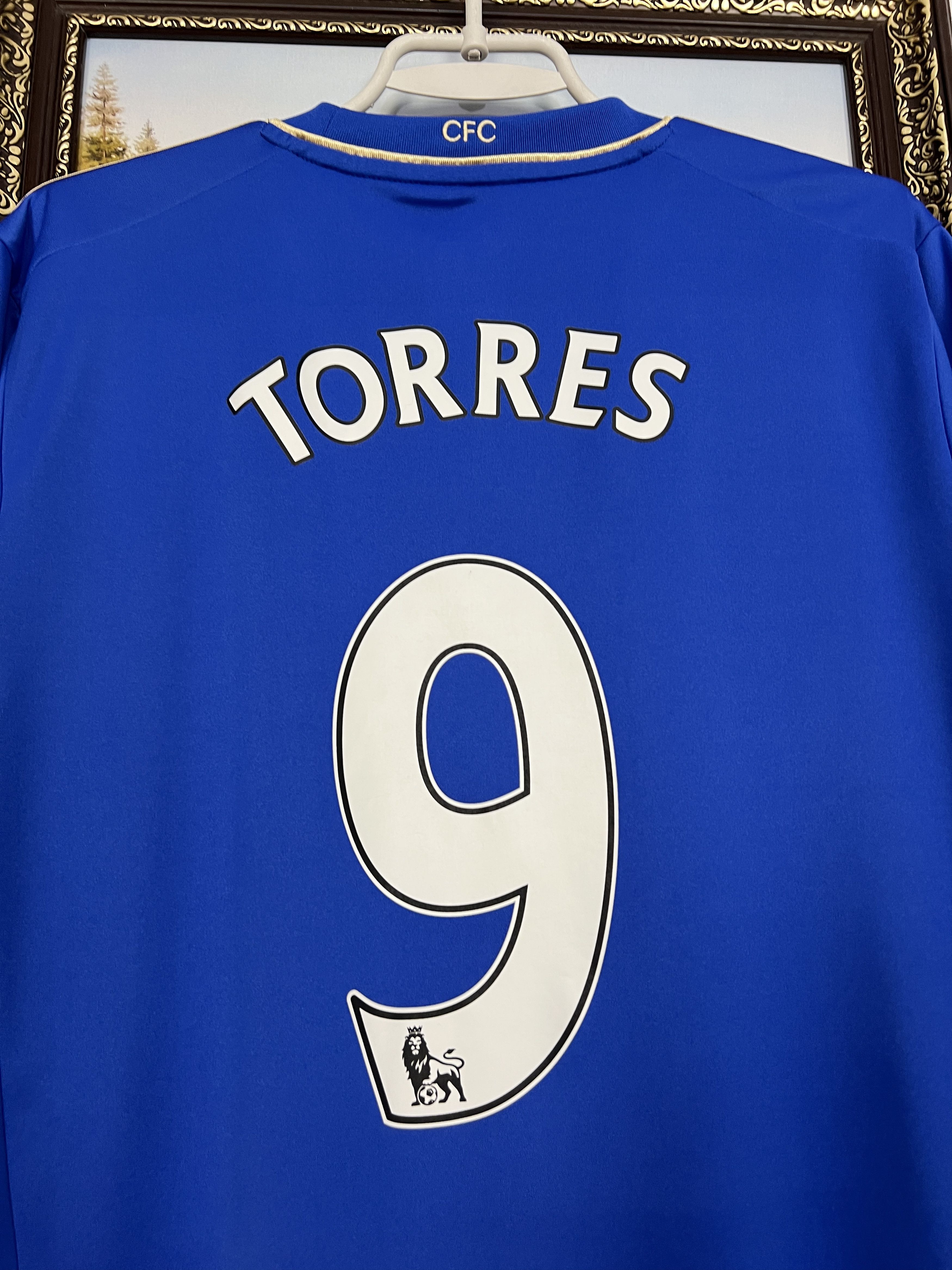 Adidas Chelsea football shirt Soccer #9 Torres Issue Cup Jersey Size US L / EU 52-54 / 3 - 2 Thumbnail