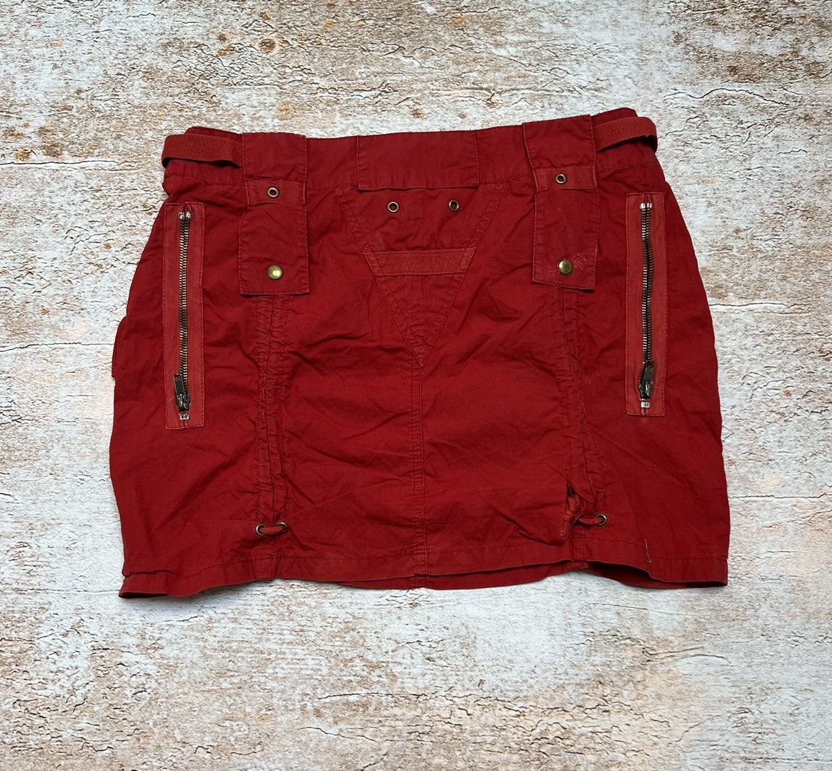 Japanese Brand × Vintage Vintage Japanese cargo mini skirt Size 28" / US 6 / IT 42 - 6 Thumbnail