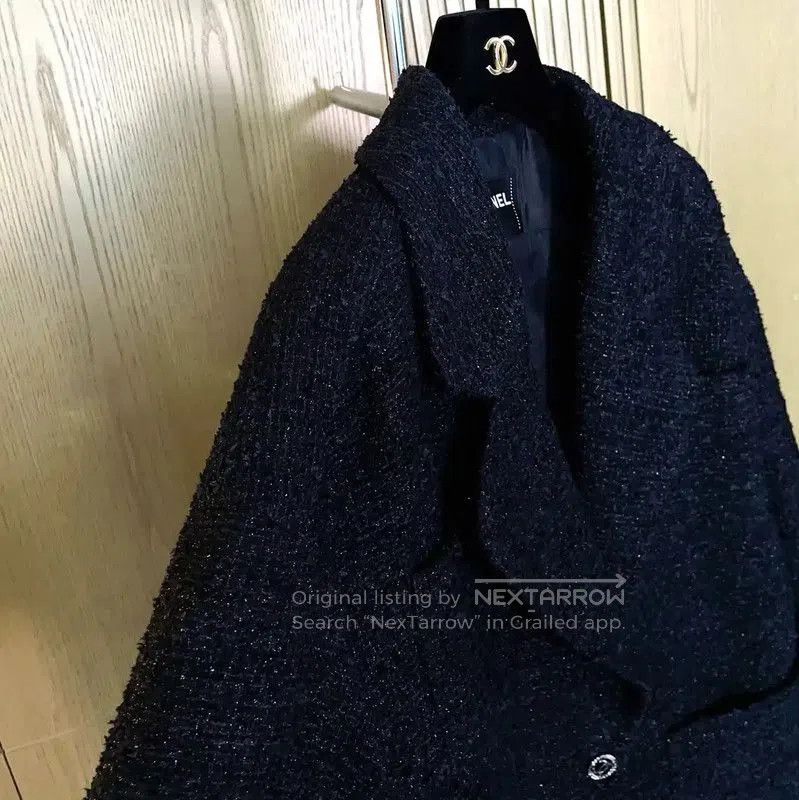 Chanel Chanel Black Cotton Blend Tweed Jacket . Size S / US 4 / IT 40 - 6 Thumbnail