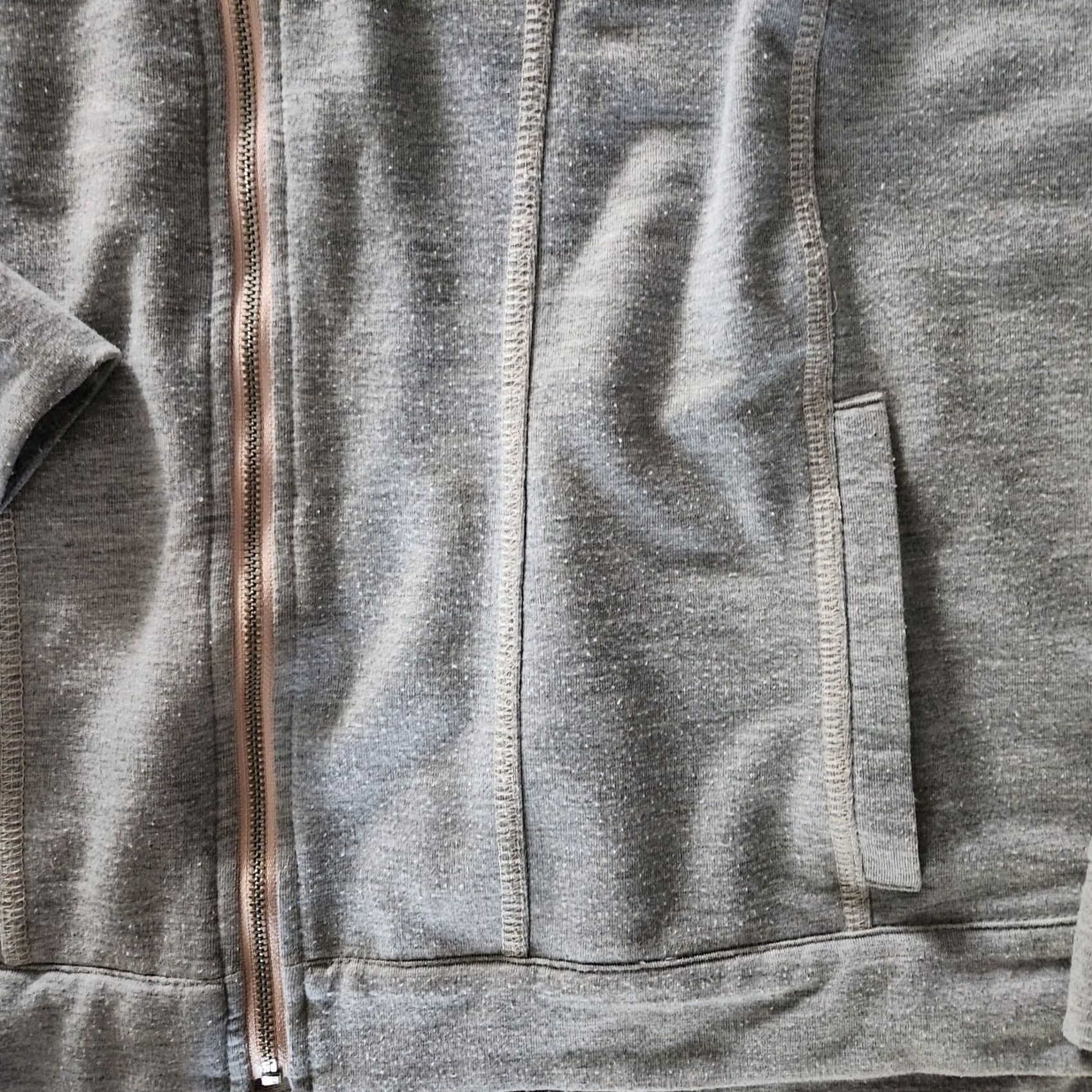 Vintage Chico’s Zenergy Gray Full Zip Up Jacket With Hood Hoodie Front Pockets - Size 3 Women Jacket Mid-Length Gray Mens? Size XS / US 0-2 / IT 36-38 - 2 Thumbnail