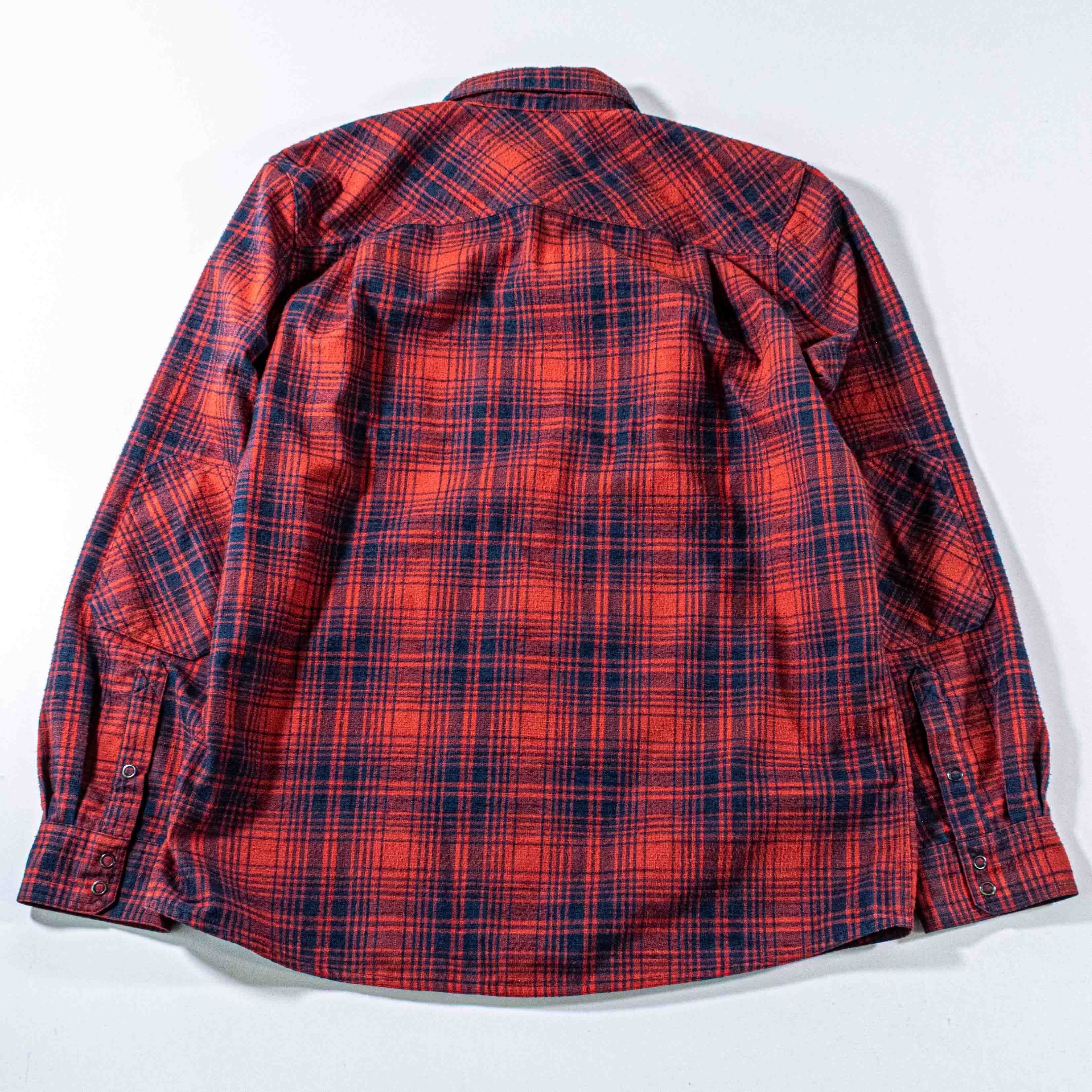 L.L. Bean L.L. Bean Katahdin Iron Works Flannel Shirt Snap Wool Blend Size US L / EU 52-54 / 3 - 2 Thumbnail