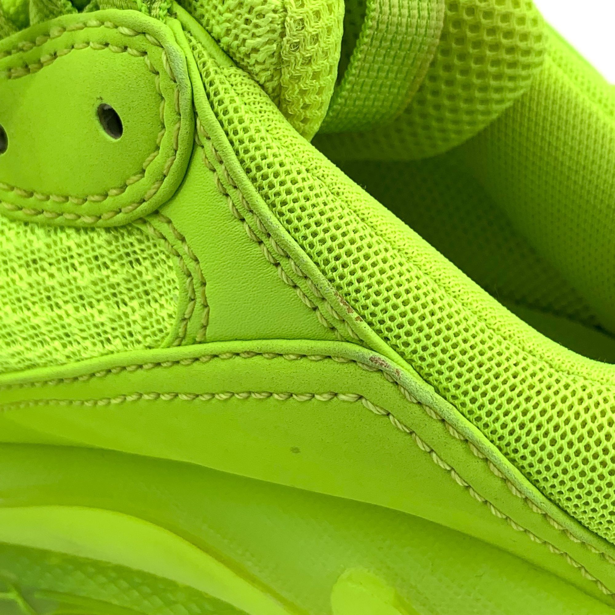 Balenciaga Balenciaga Fluorescent Yellow Triple S Sneakers Size 37 Mesh Size US 7 / IT 37 - 3 Thumbnail