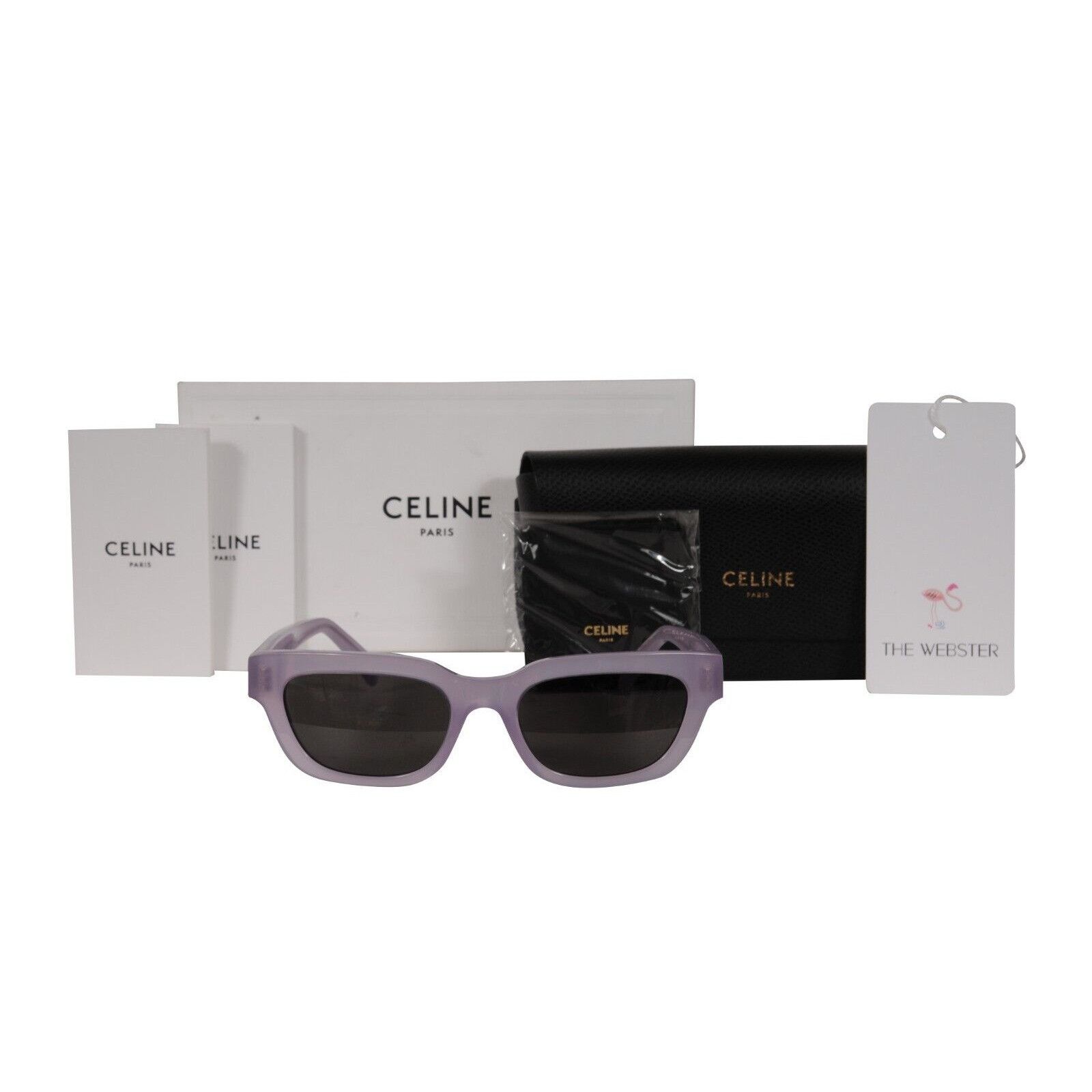 Celine CL401921 Sunglasses Purple Translucent Acetate - 02337 Size ONE SIZE - 11 Thumbnail