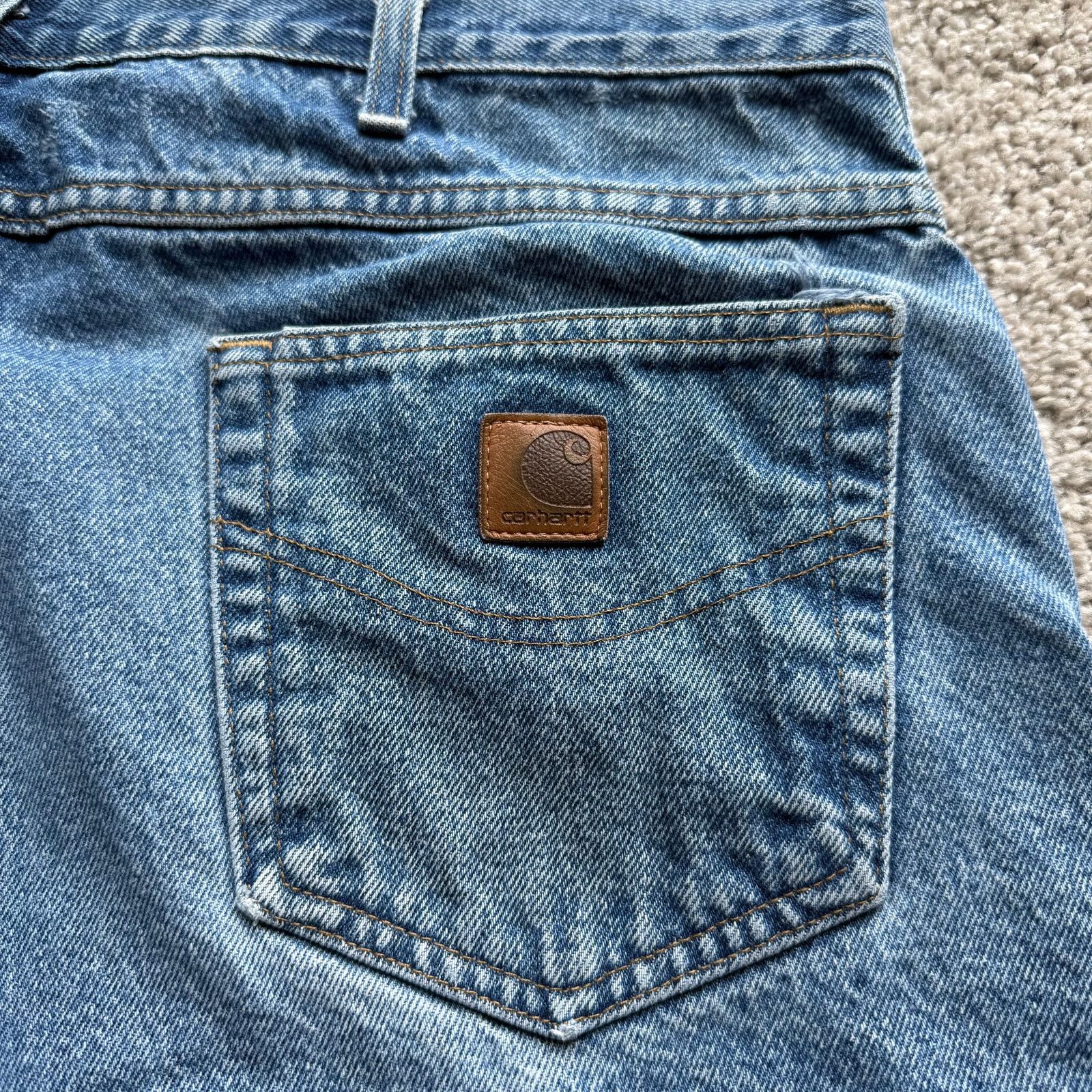 Carhartt Y2K Carhartt B160 DST Blue Jeans Mens 40x32 Relaxed Fit Size US 40 / EU 56 - 4 Thumbnail