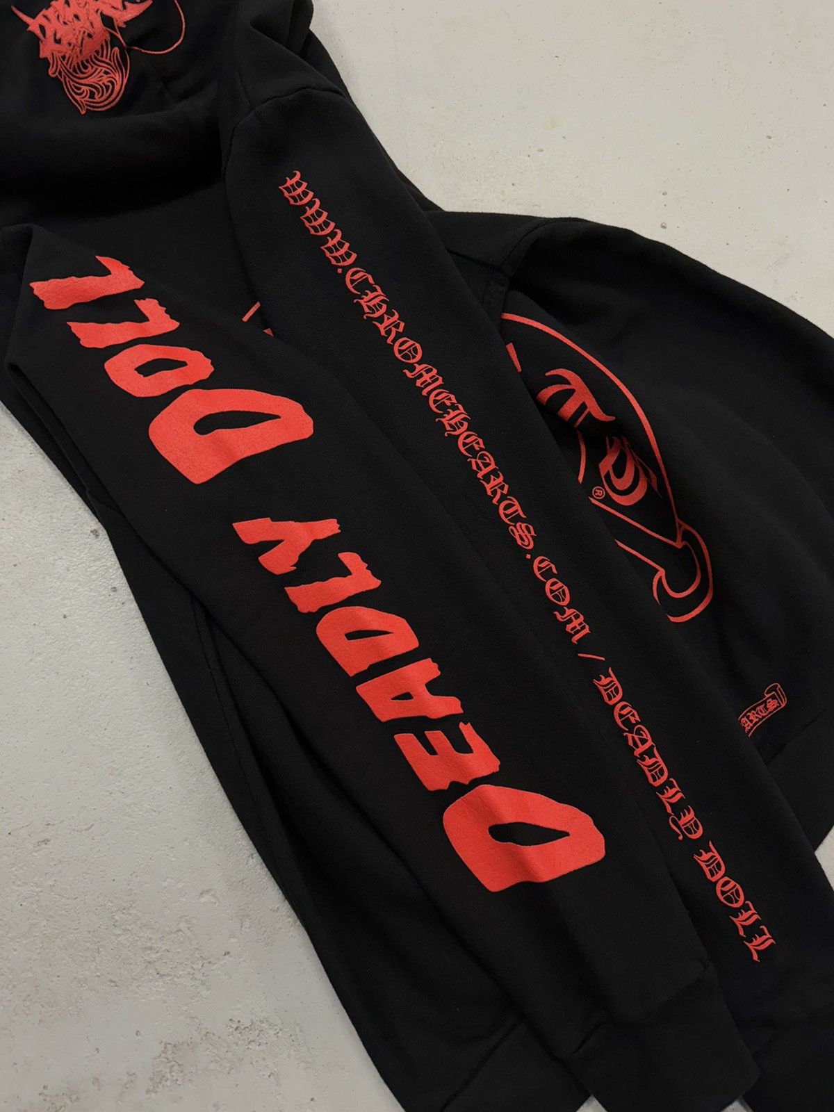 Chrome Hearts Chrome Hearts Jessie Jo Deadly Doll Horseshoe Hoodie Black S Size US S / EU 44-46 / 1 - 7 Thumbnail